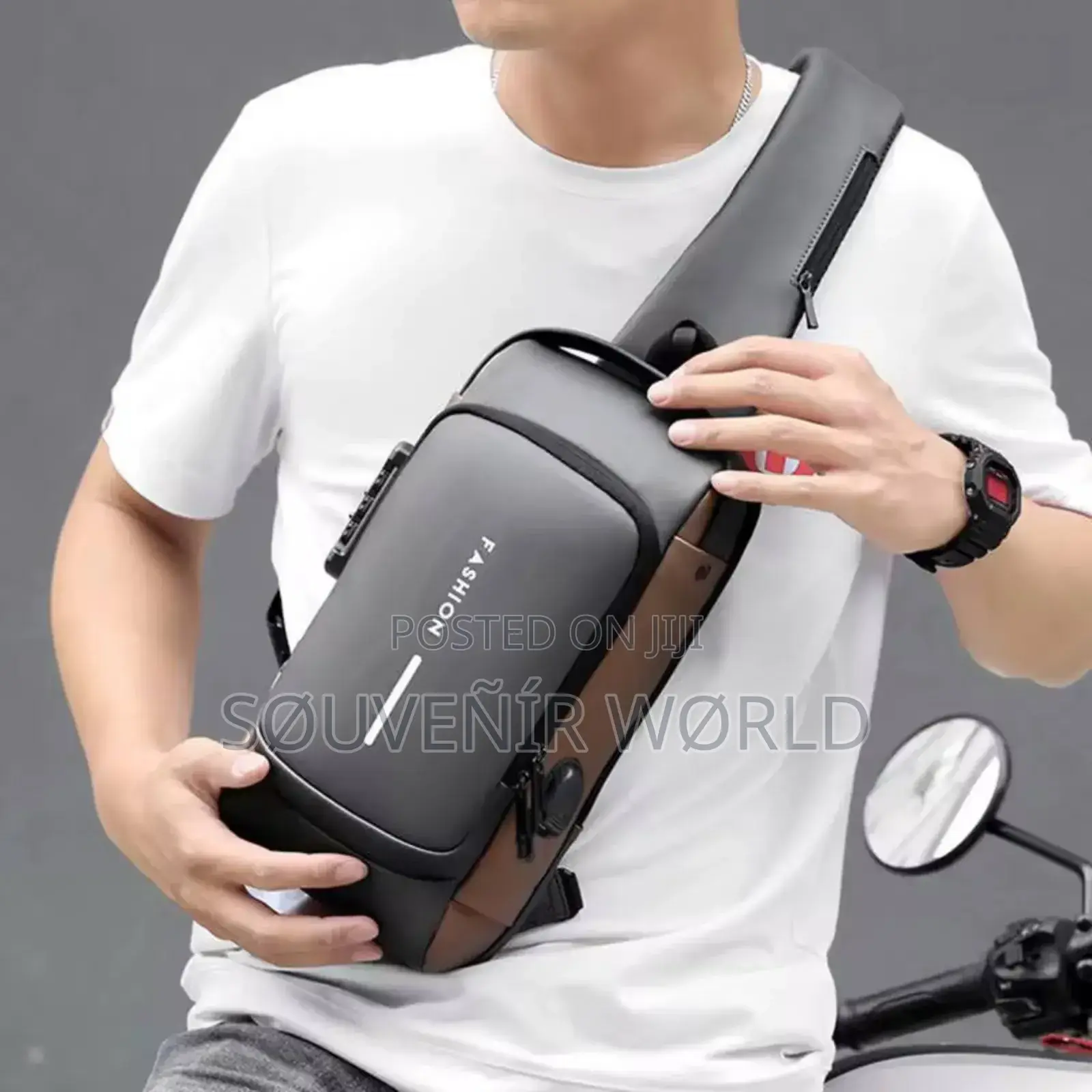 Usb Shoulder Bag Man Crossbody