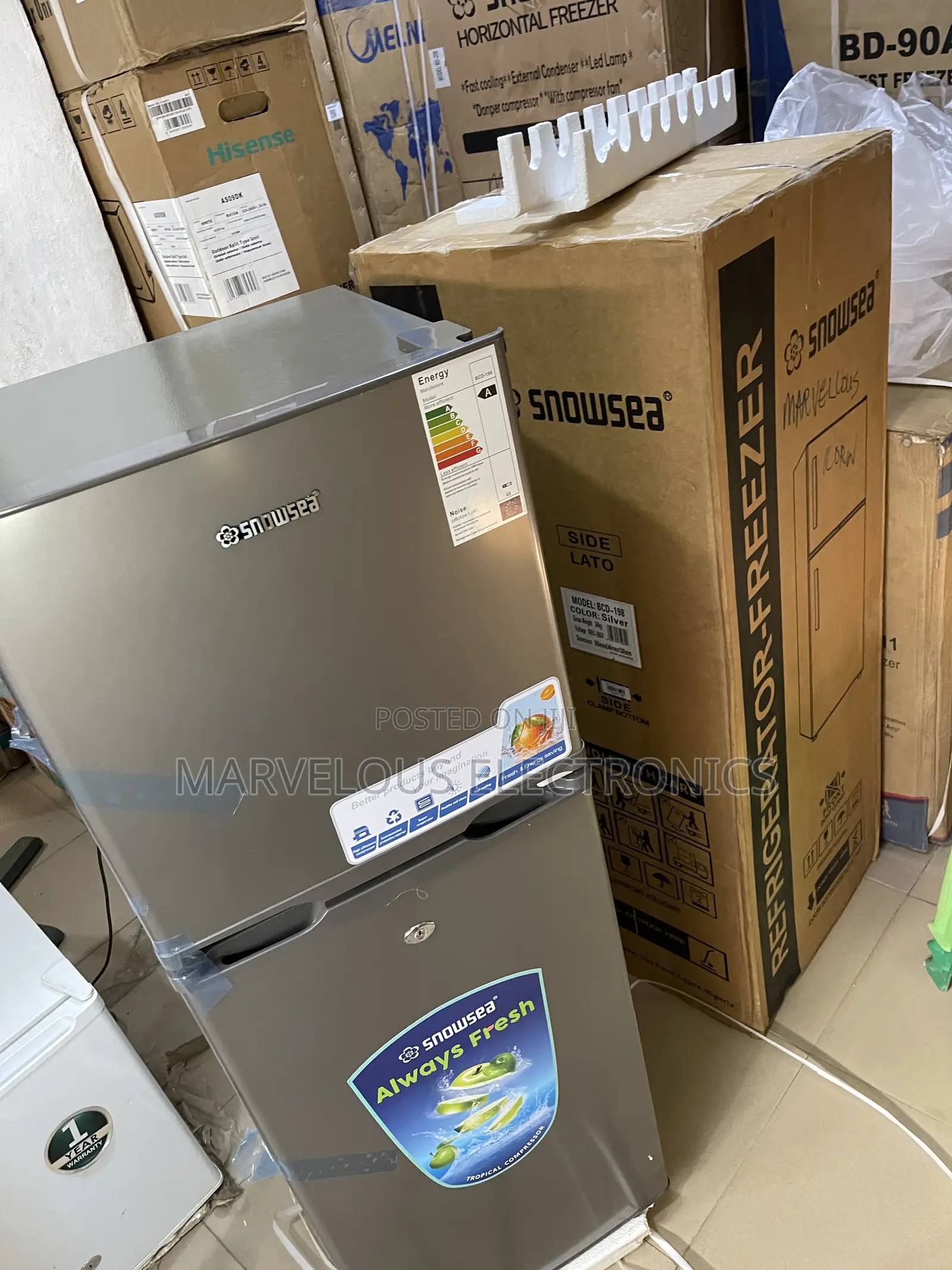 Brand New Snoswea Full Copperengine Doble Door Refrigerator