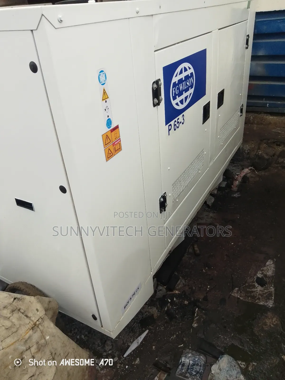60kva Ecoplus Generator Fg Wilson Super Silence Almost New