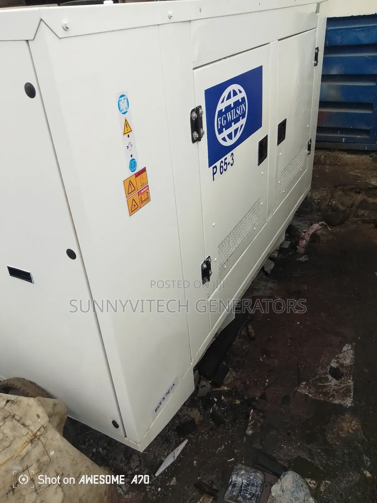 60kva Ecoplus Generator Fg Wilson Super Silence Almost New