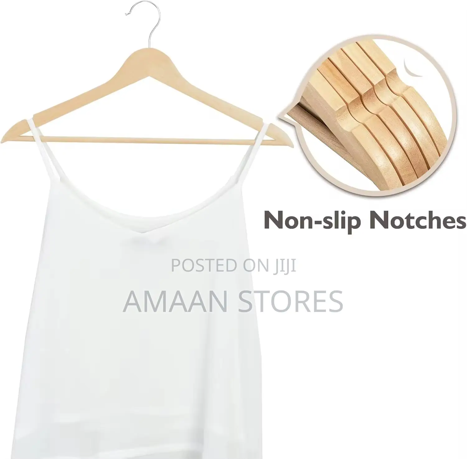 Wooden Clothes Hangers – 10pcs