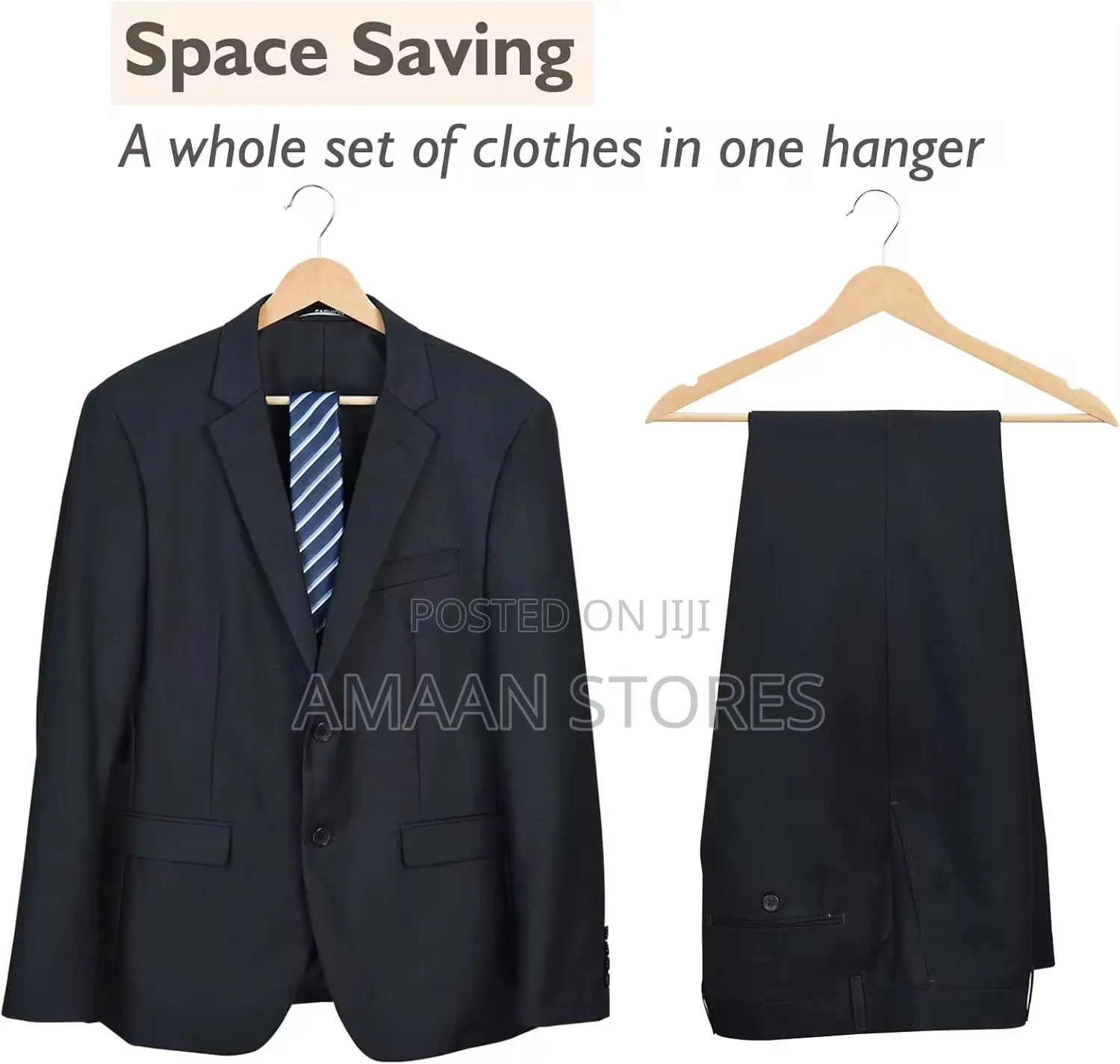 Wooden Clothes Hangers – 10pcs