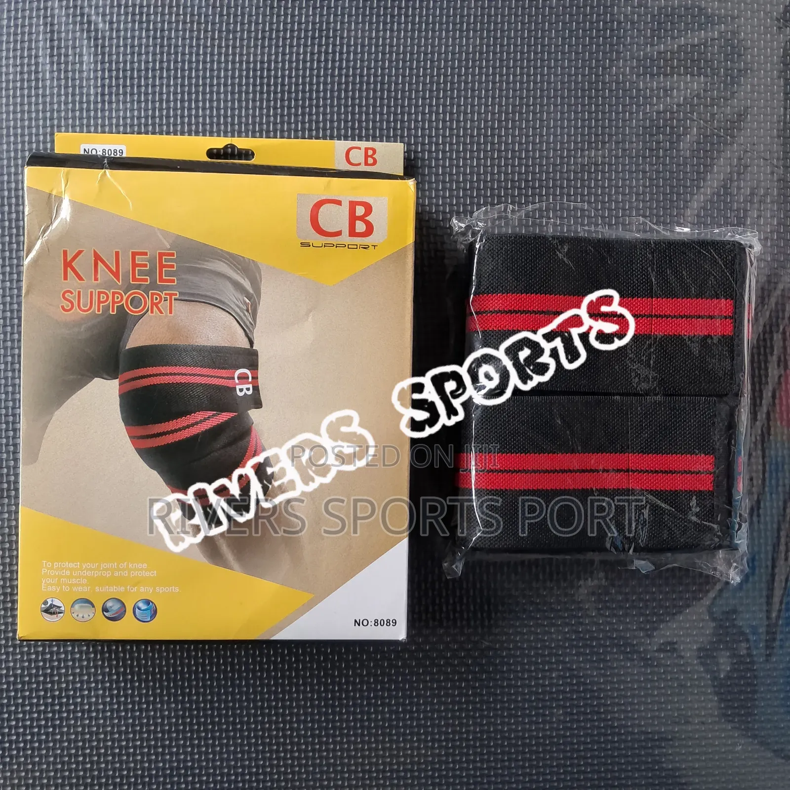 200cm 2 Piece Knee Support Wraps for Weightlifting Squat