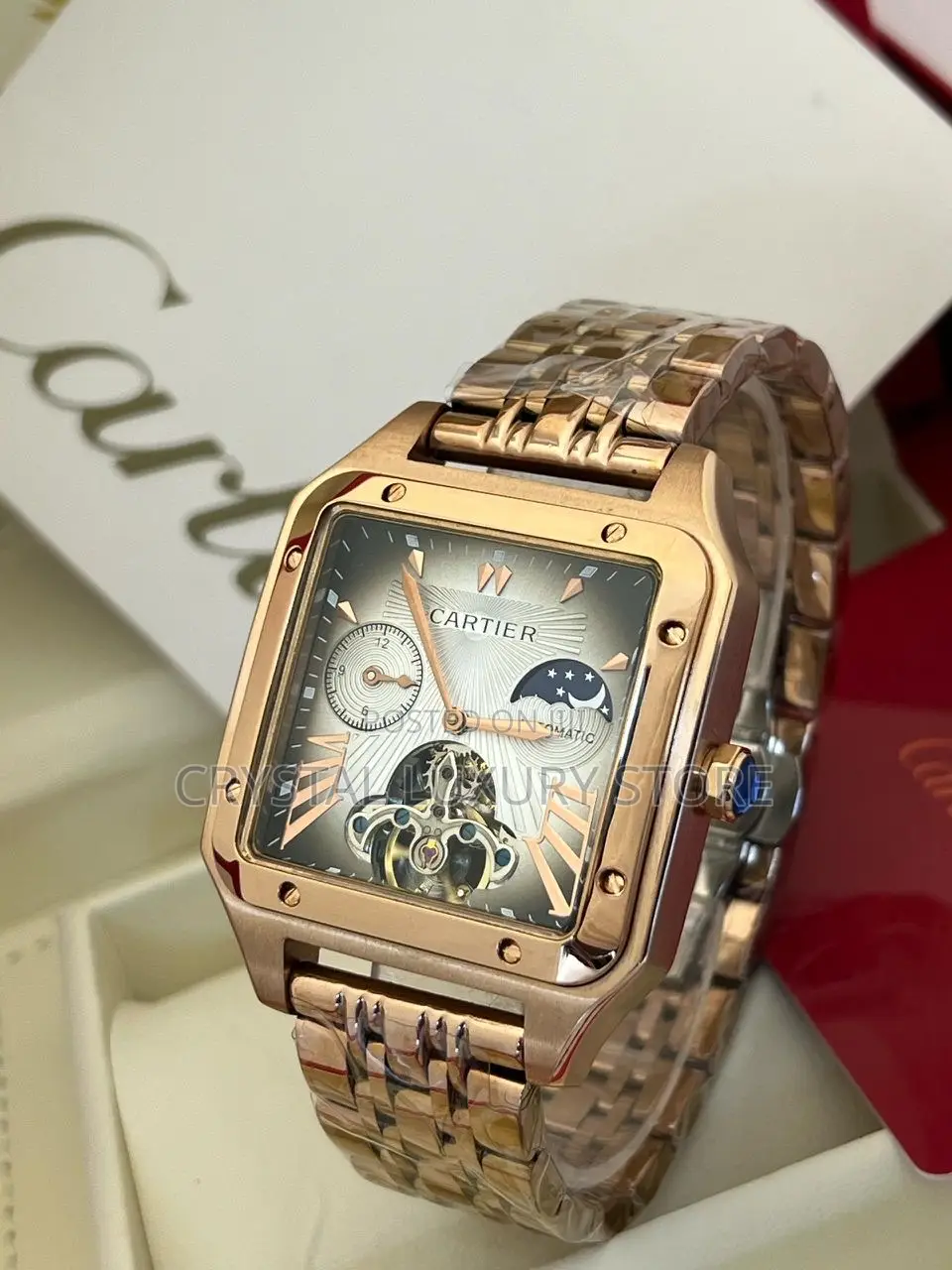 Cartier Quality Luxury Automatic Engine Chain Wristwatch