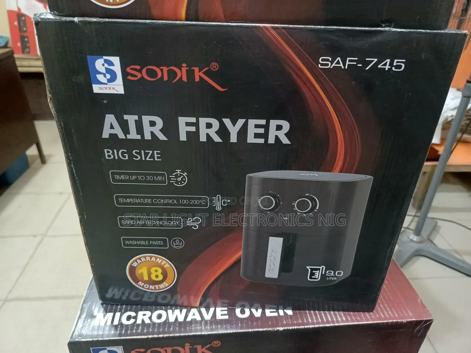 9 Liters Sonik Air Fryer