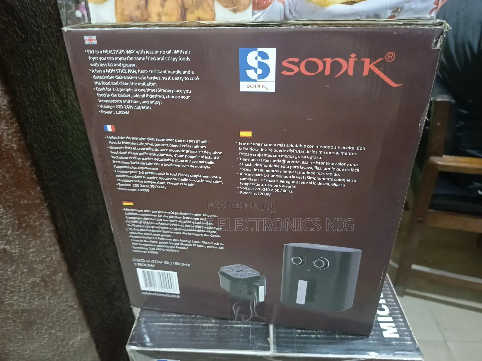 9 Liters Sonik Air Fryer