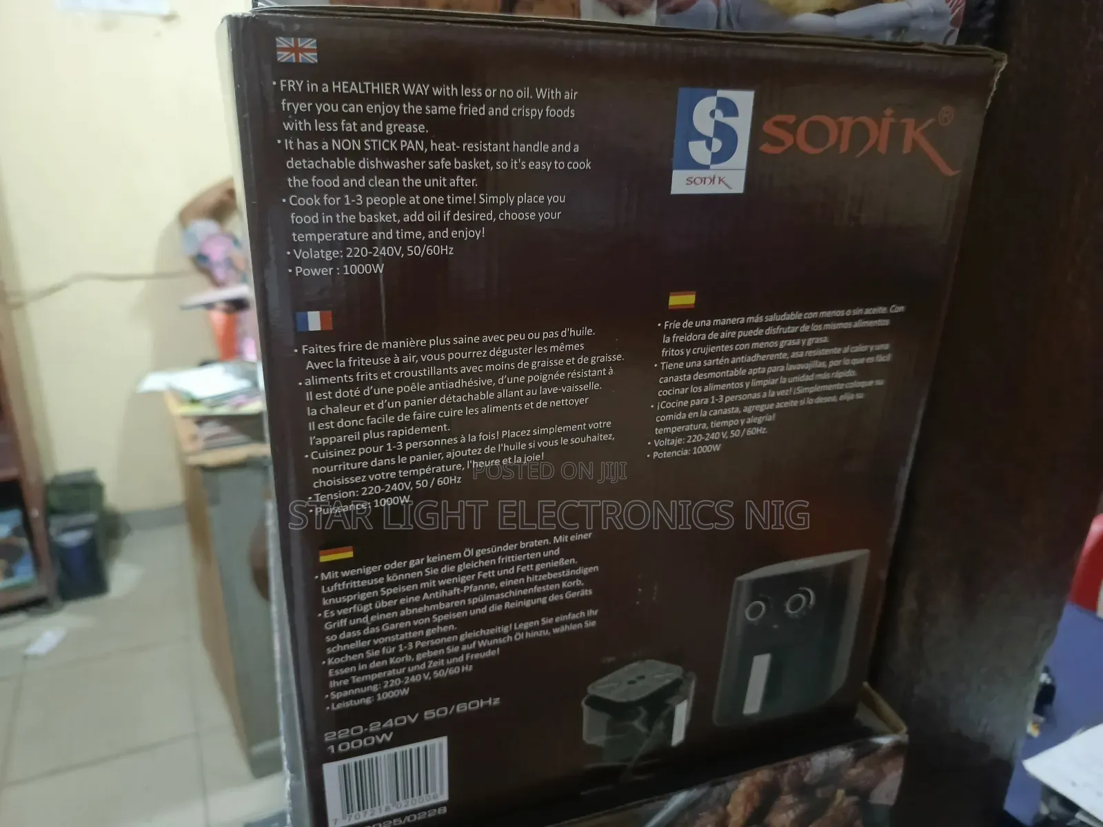 9 Liters Sonik Air Fryer