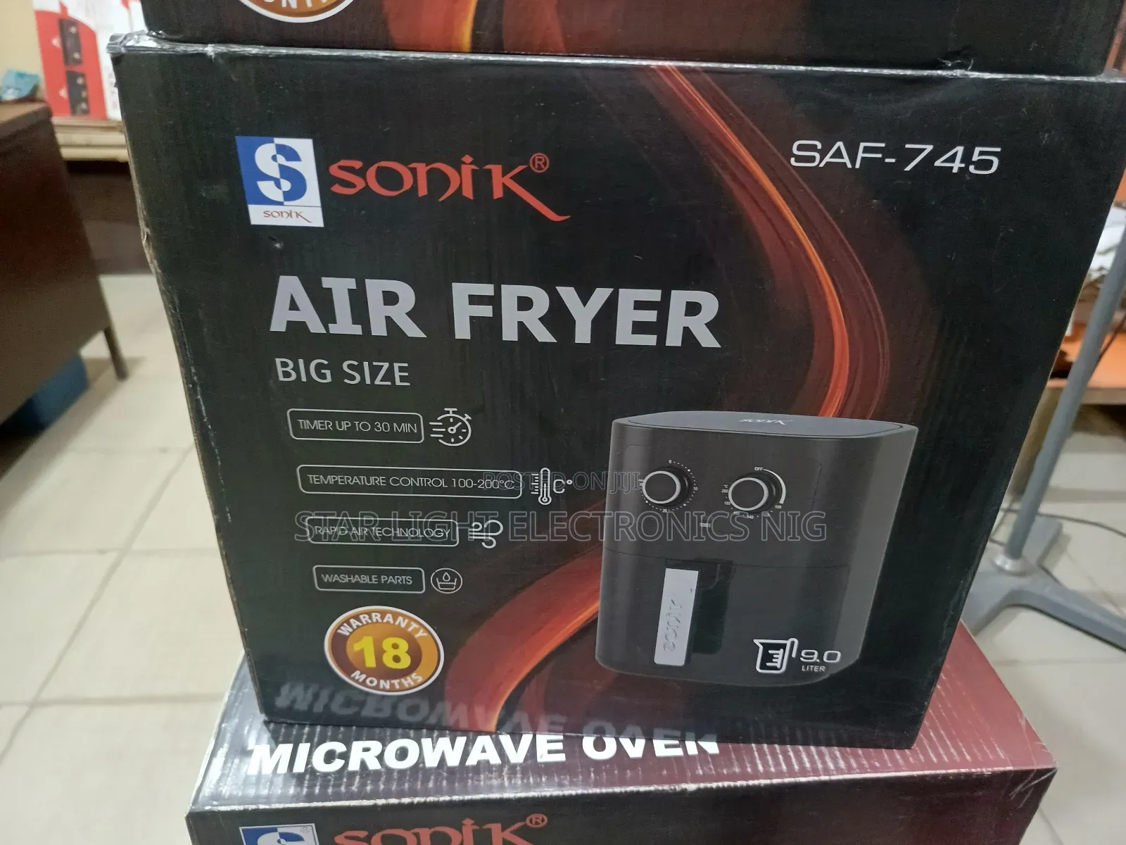 9 Liters Sonik Air Fryer