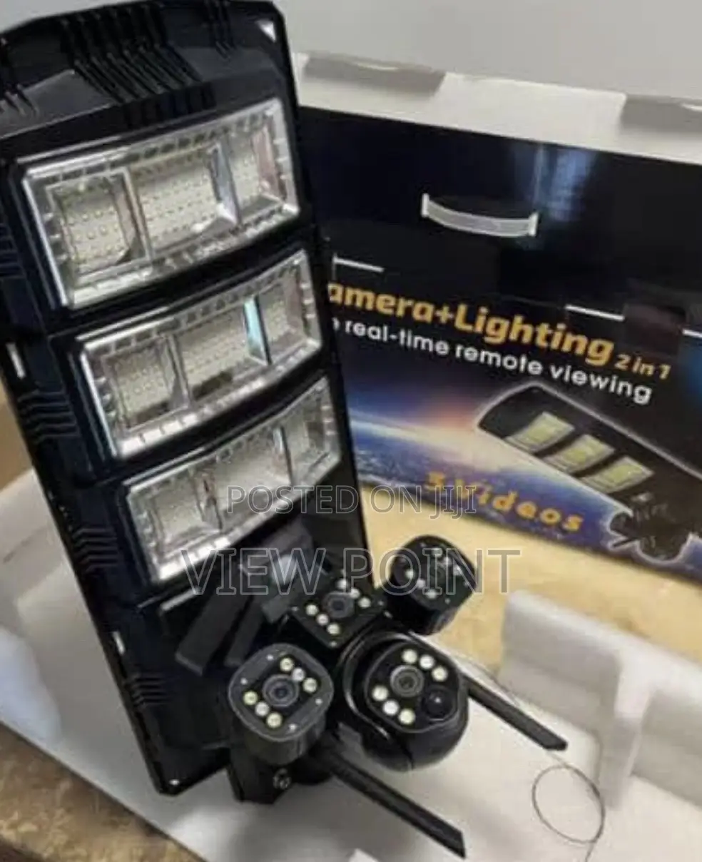Solar Street Light 4g 3 Lense Camera Smart