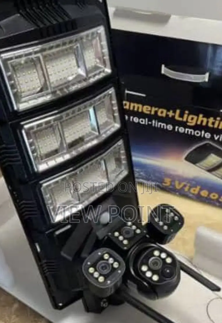 High Quality Tripple Lens Cctv 4g Sim With Solar Street Ligh