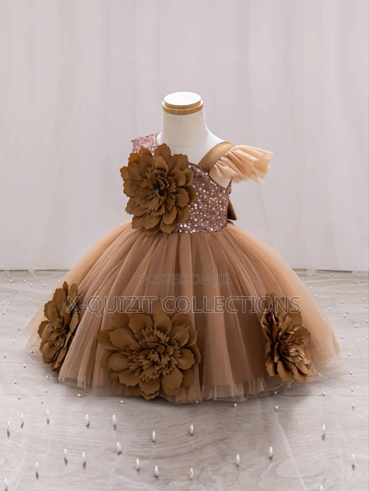 Toddler 3d Floral Dress (12m-4yrs)