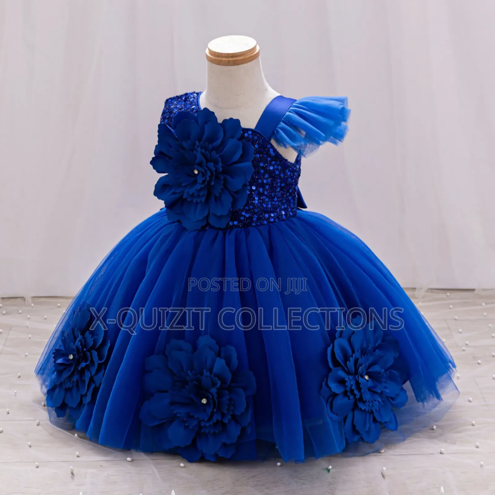 Toddler 3d Floral Dress (12m-4yrs)
