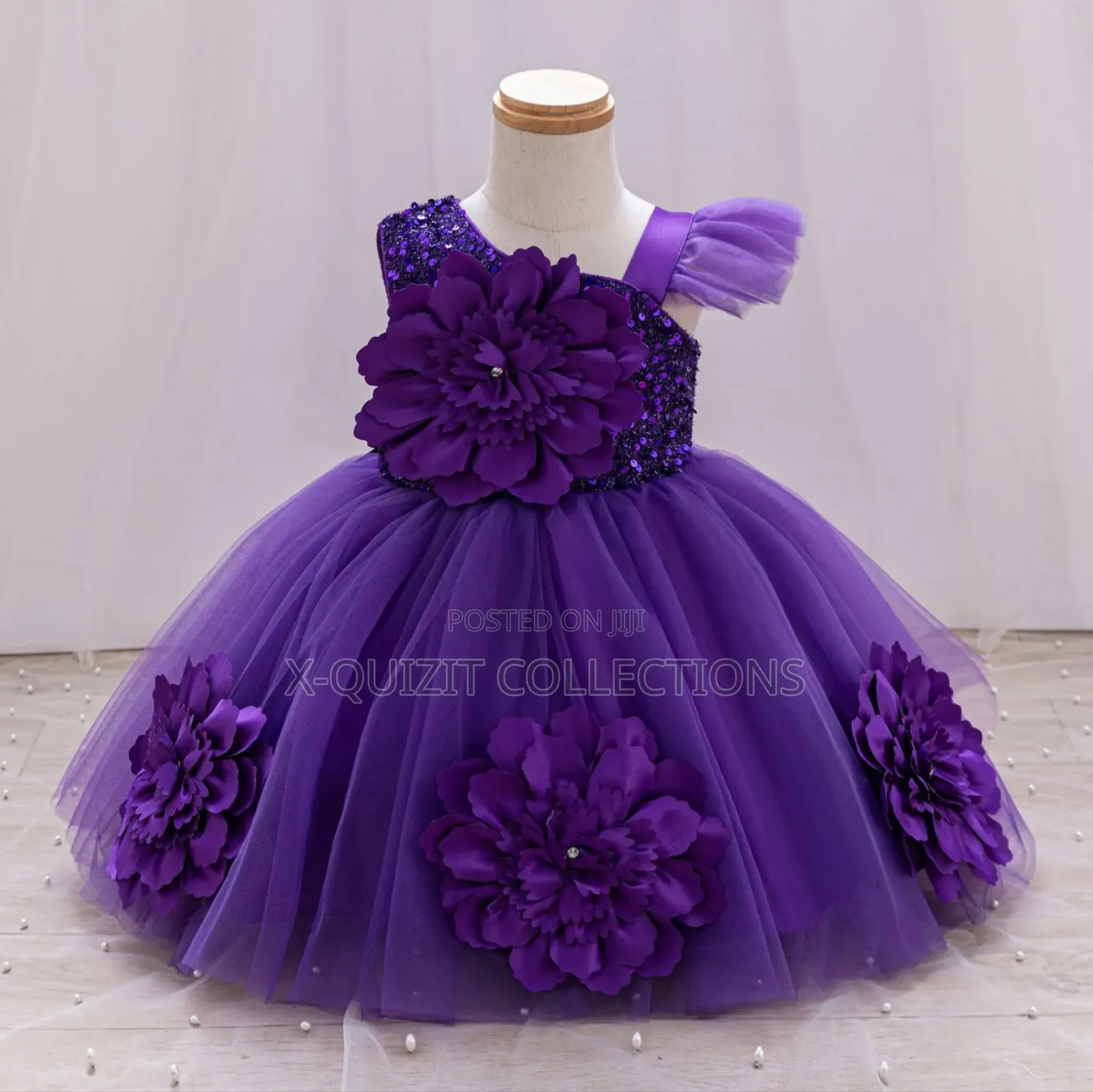 Toddler 3d Floral Dress (12m-4yrs)