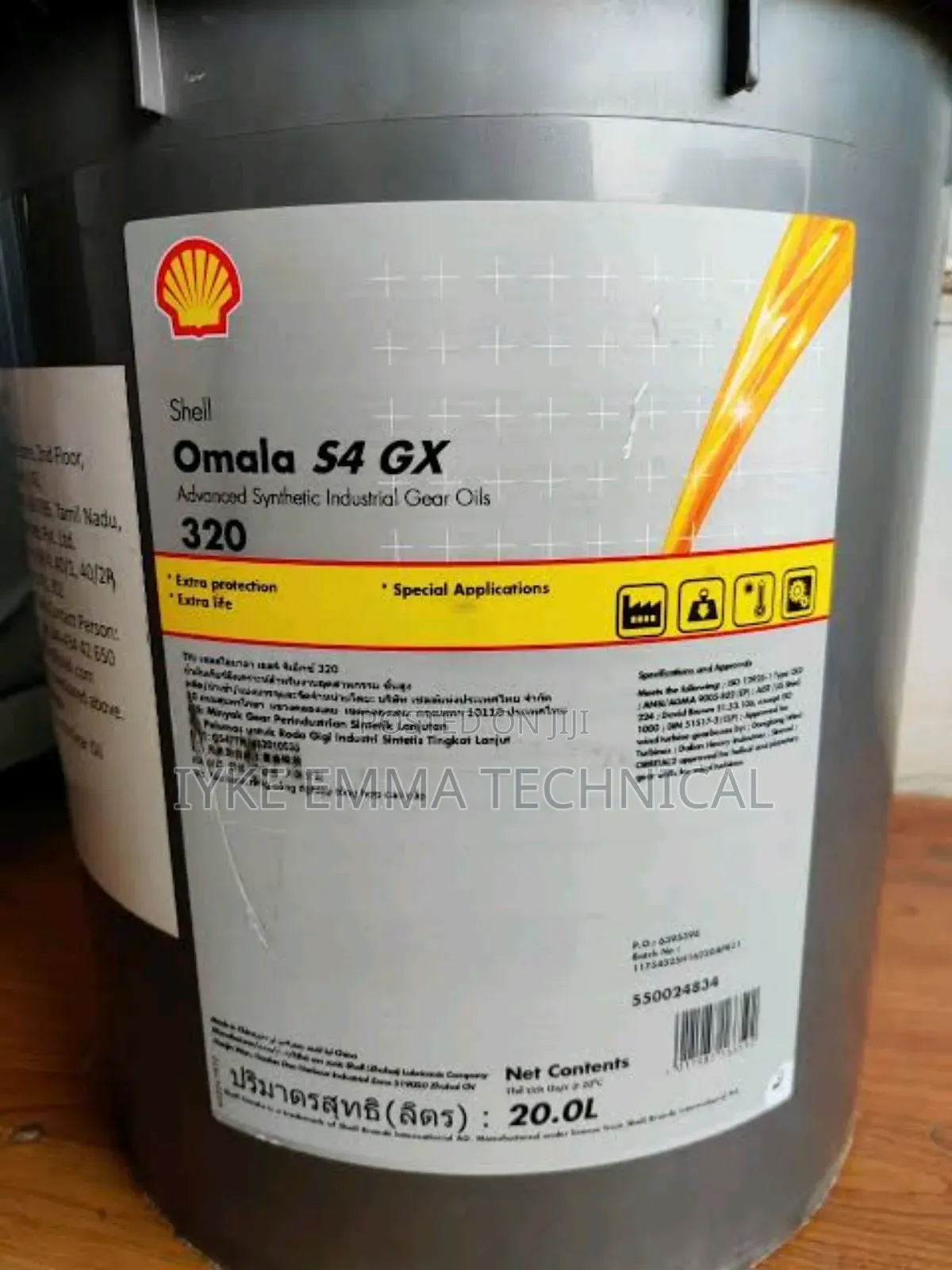 Shell Omala S4 Gx 320 Advance Synthetic Gear Oil