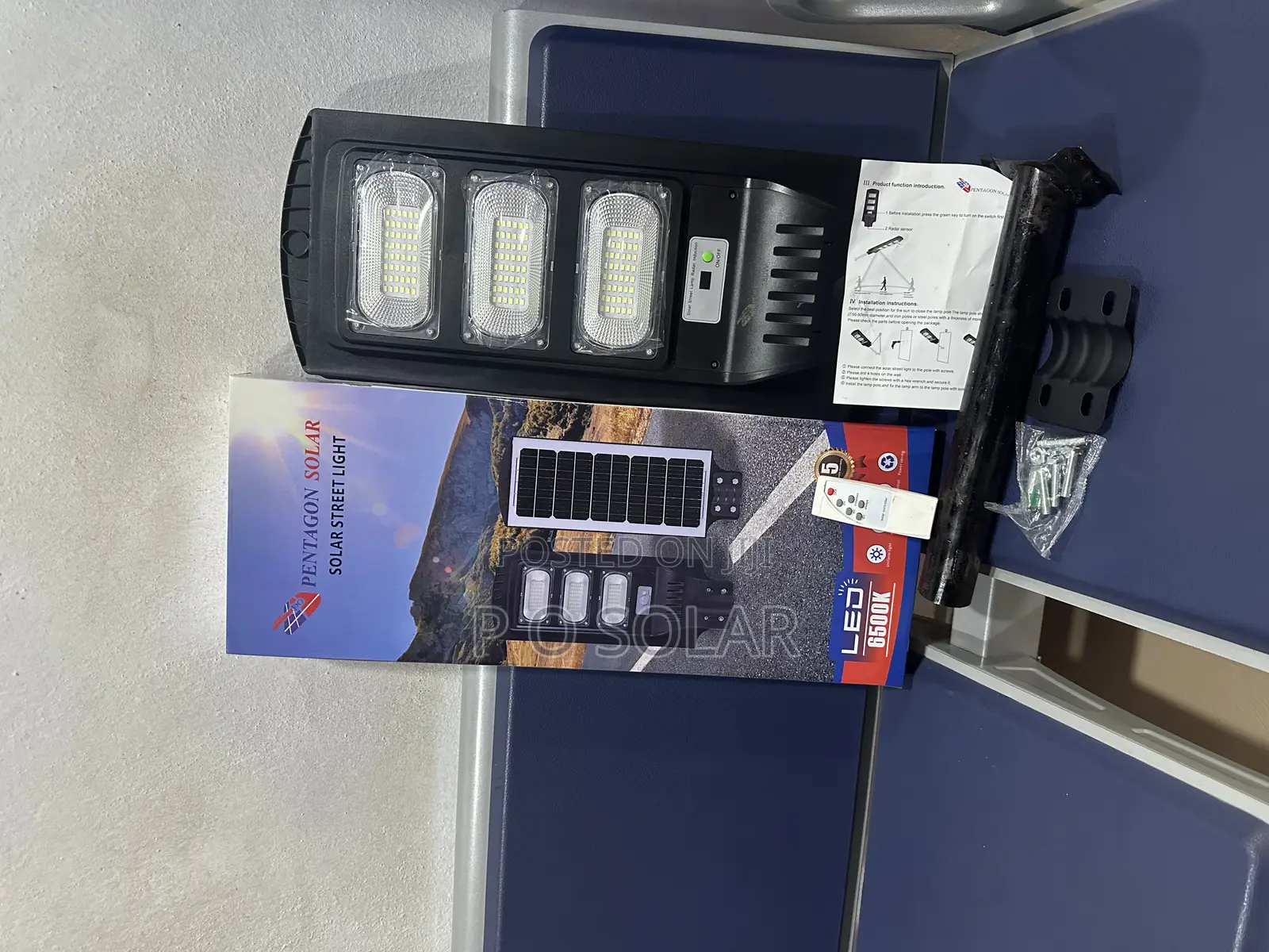 150w P O Pentagon Solar Street Lights