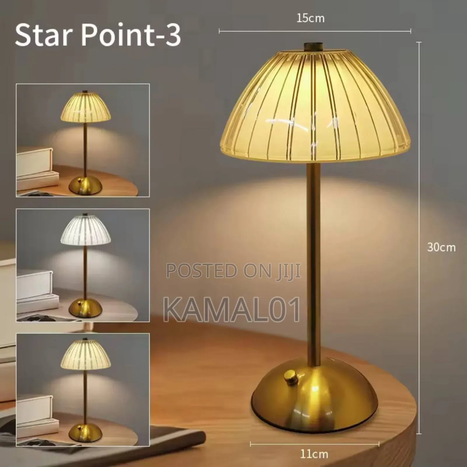 Rechargeable Crystal Led Table Lamp Touch Sensor