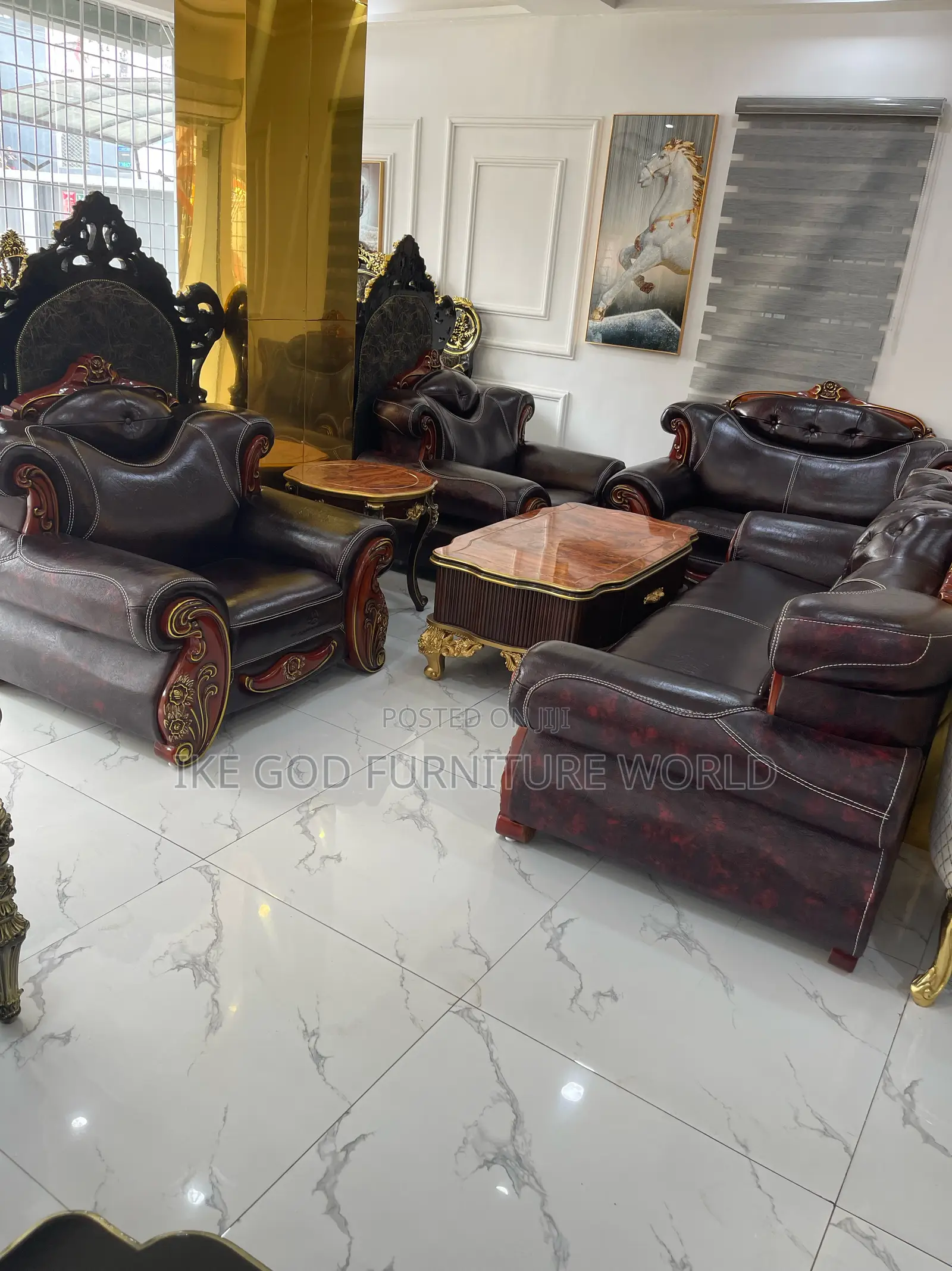 High Quality Italian Sofa Chair Complete Set