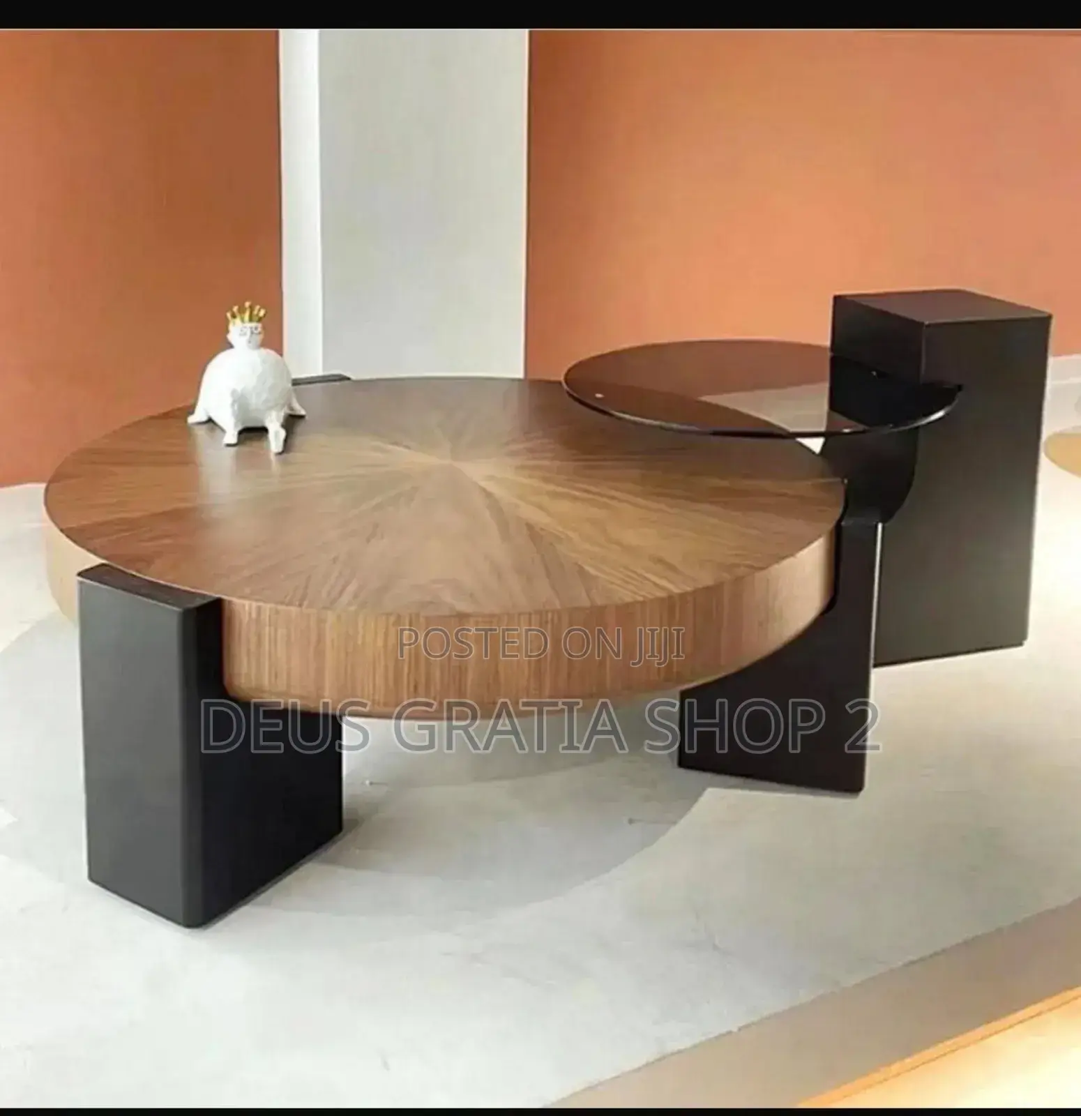 Wooden Top Center Table For Living Room