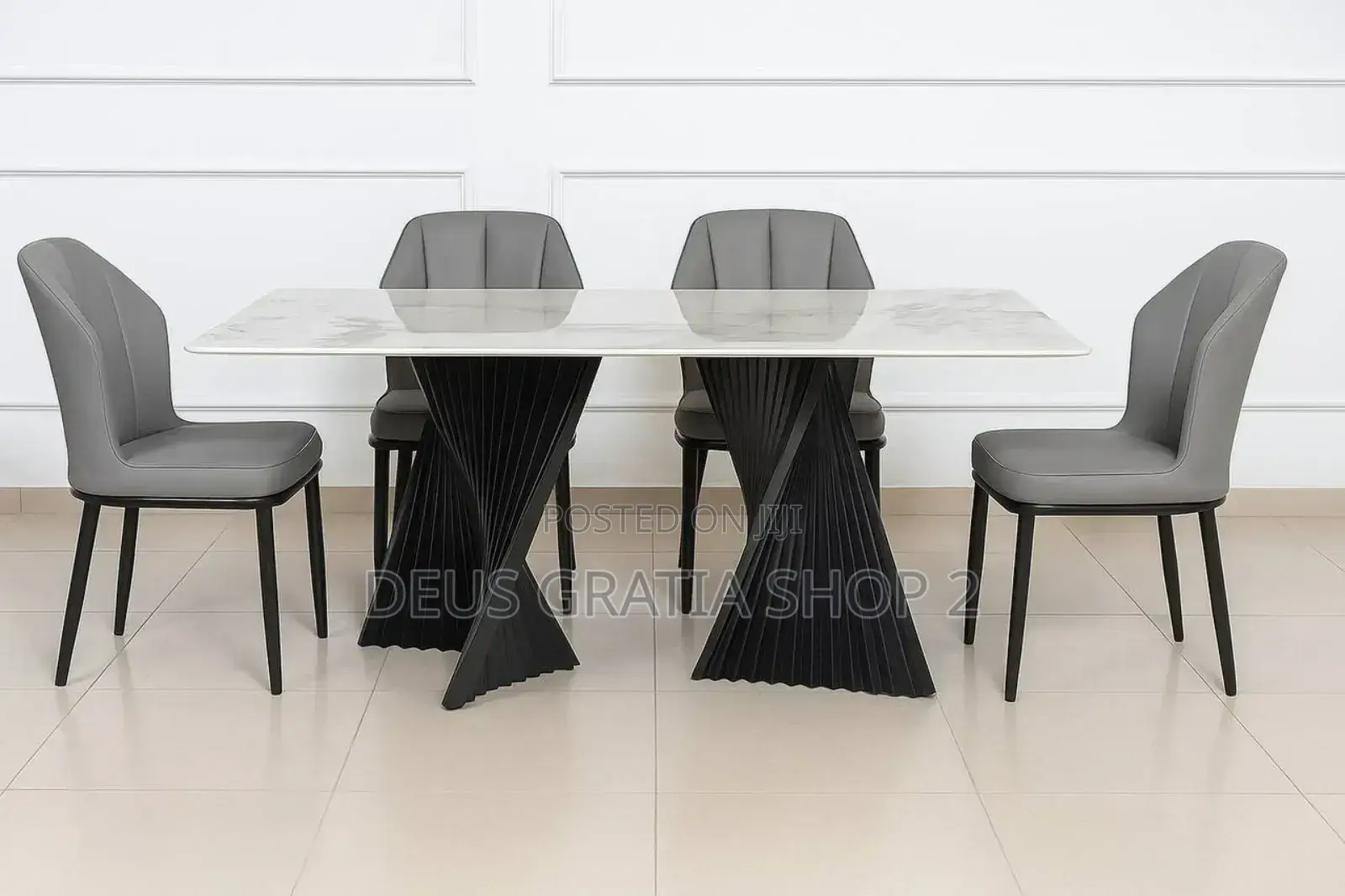 Luxury Marble Dining Table Set for Dining Room