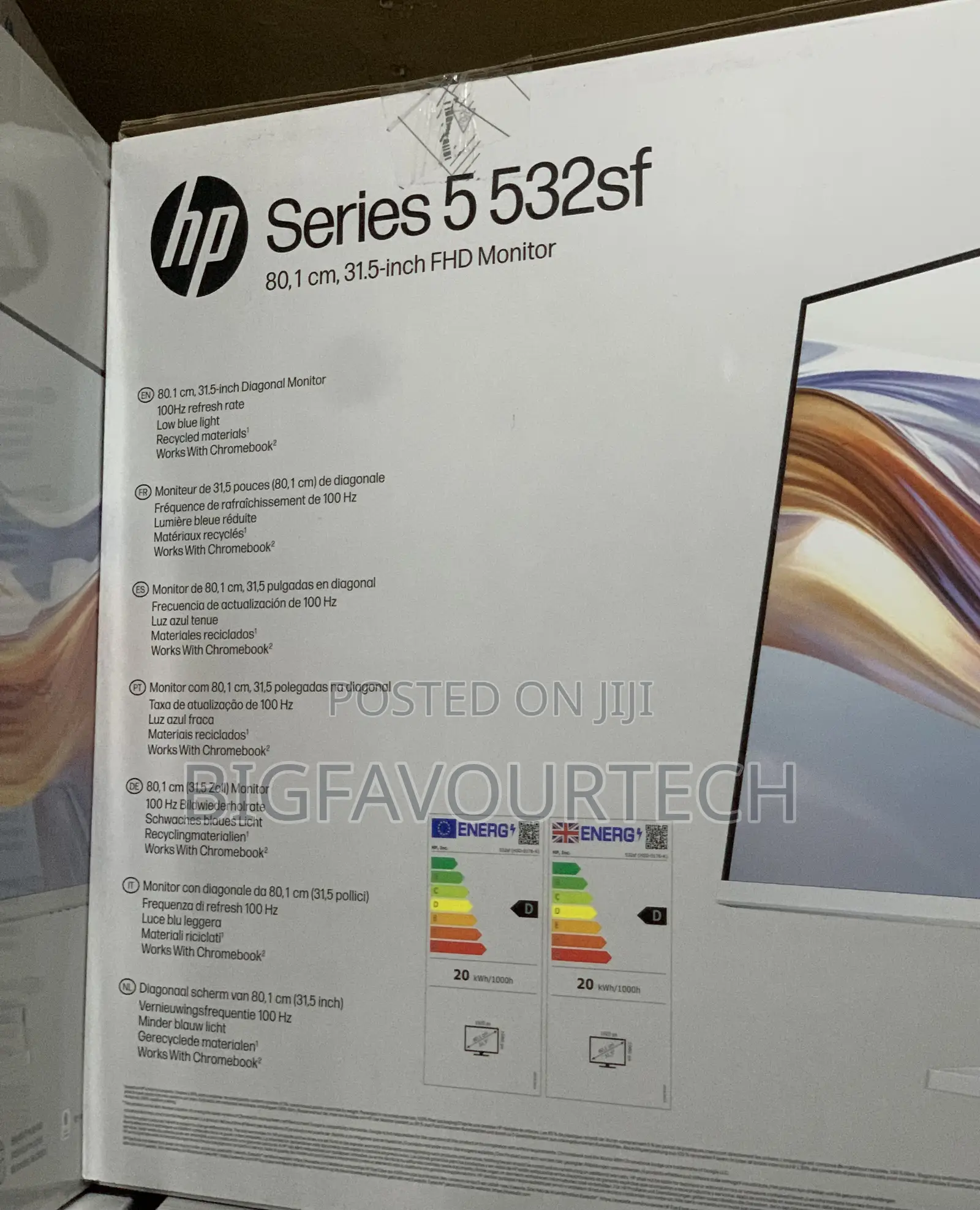 HP Series 5 31.5 Inch FHD Monitor - 532sf