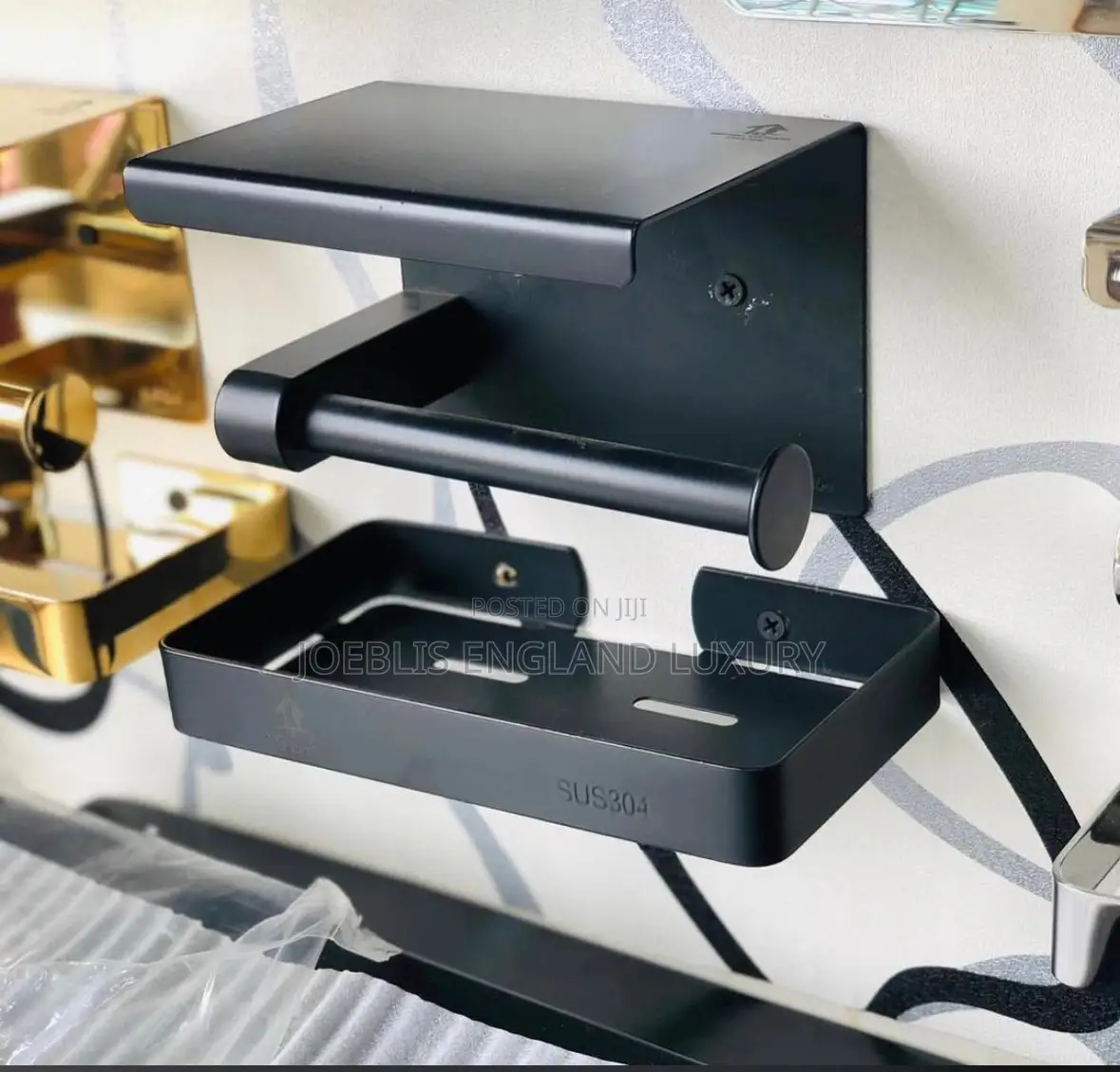 Tissue Holder and Soap Basket