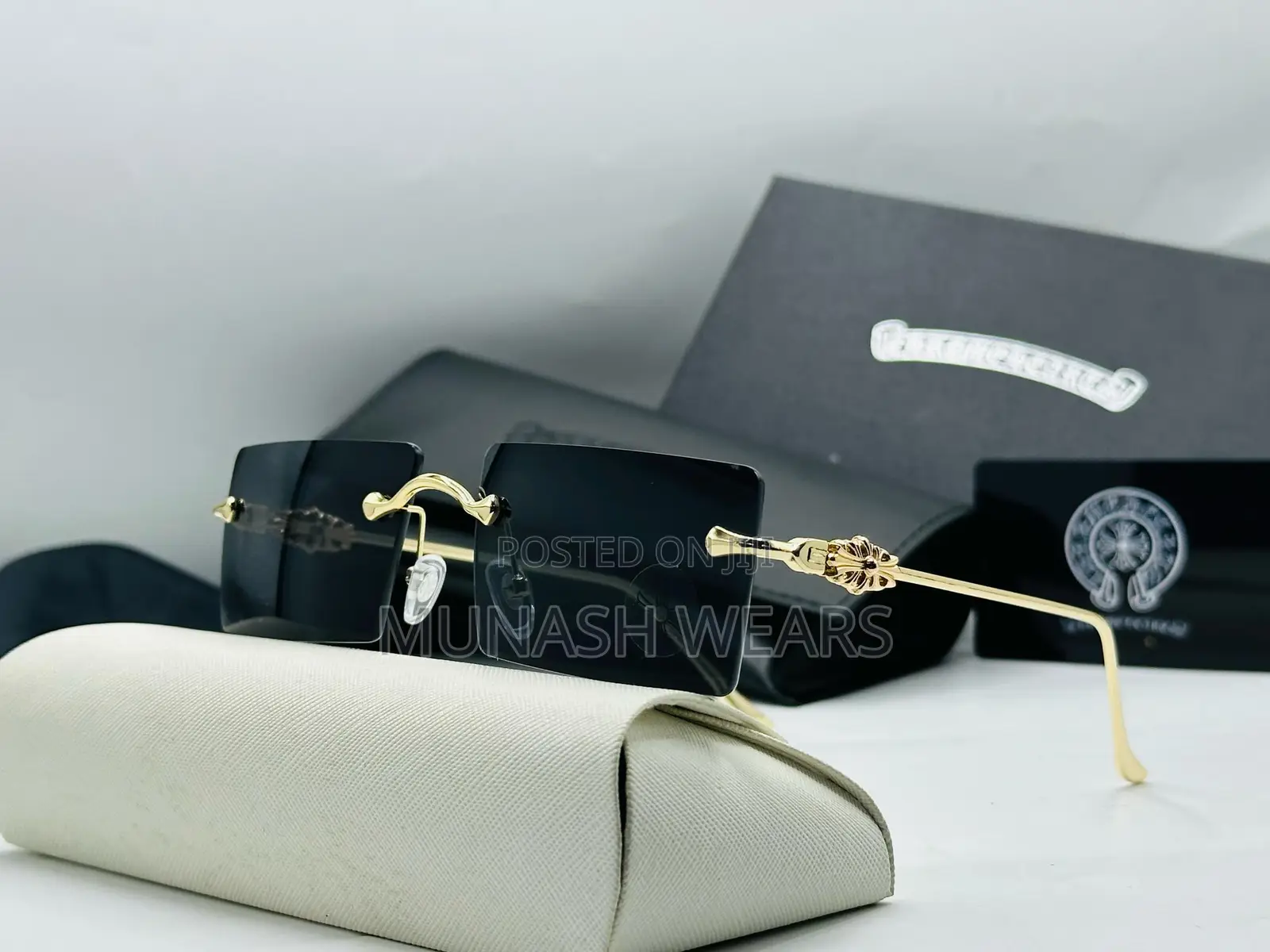 Luxury Chrome Glasses