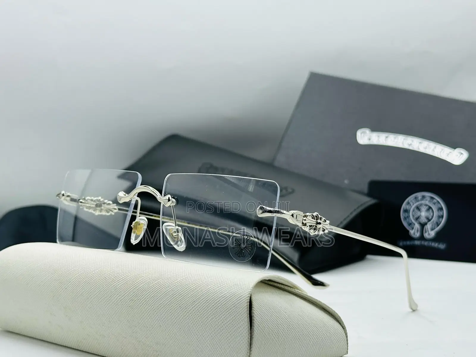 Luxury Chrome Glasses