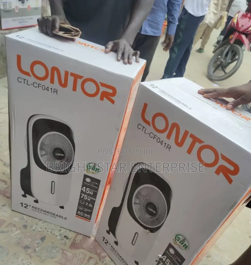 Lontor 12”Rechargeable Fan 75w