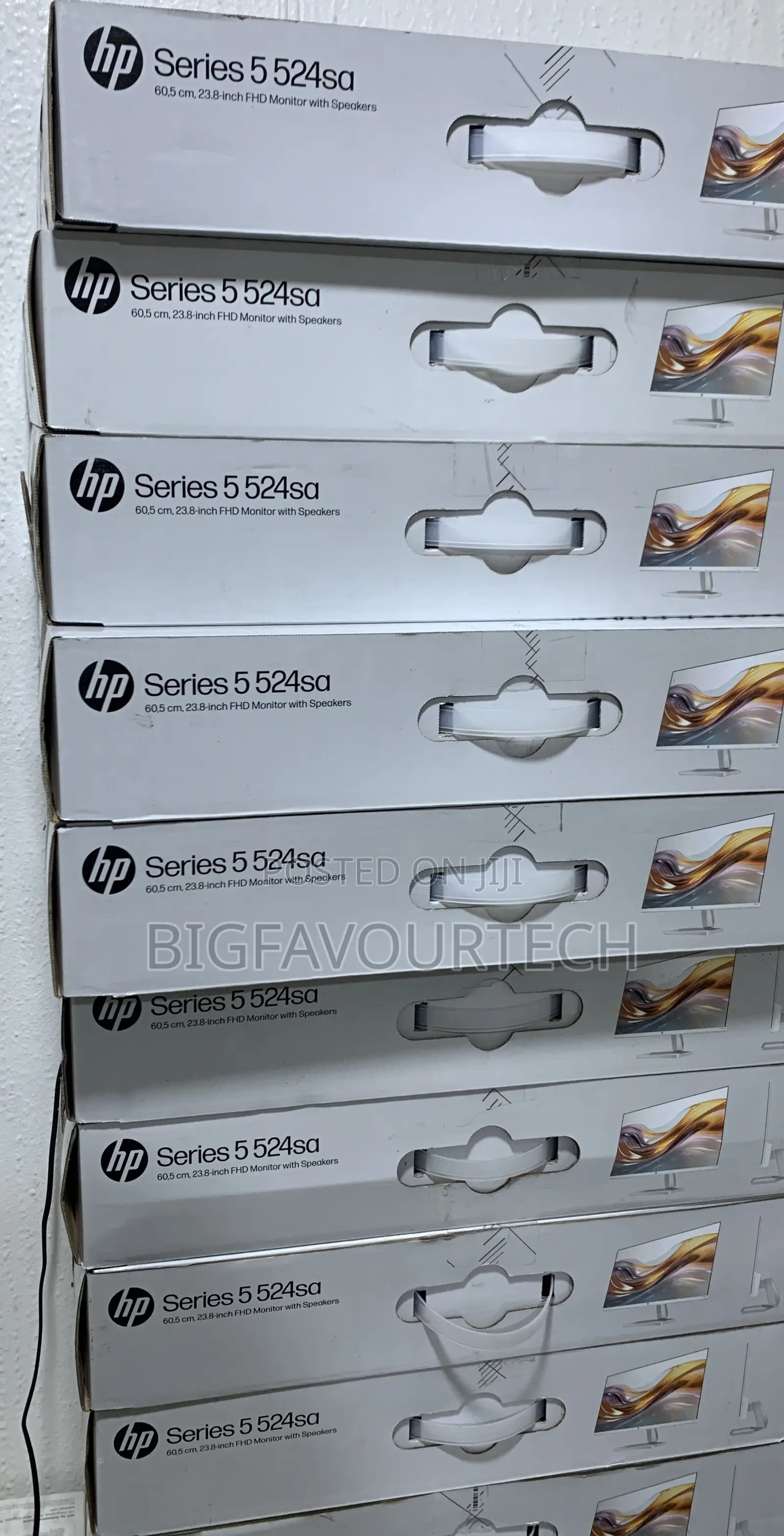 HP Series 5 23.8 Inch FHD Monitor With Speakers - 524sa