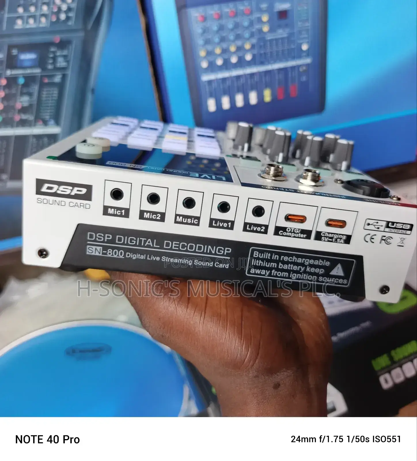 Professional Sn-800 Mixer Live Soundcard