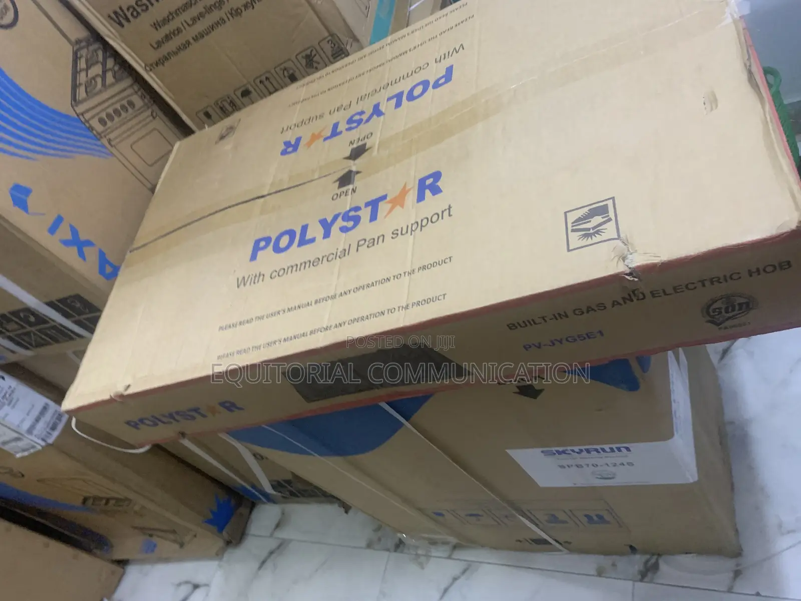 Polystar Pv-Jyg5e1: 4 Burners + Electric Hotplate Hob