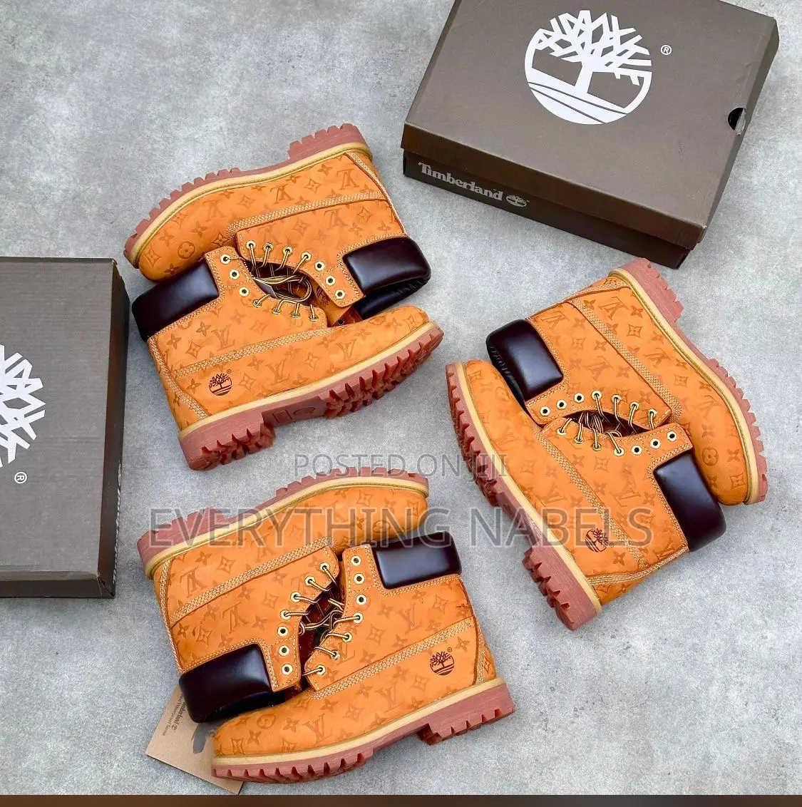 Top Luxury Louis Vuitton X Timberland Boots