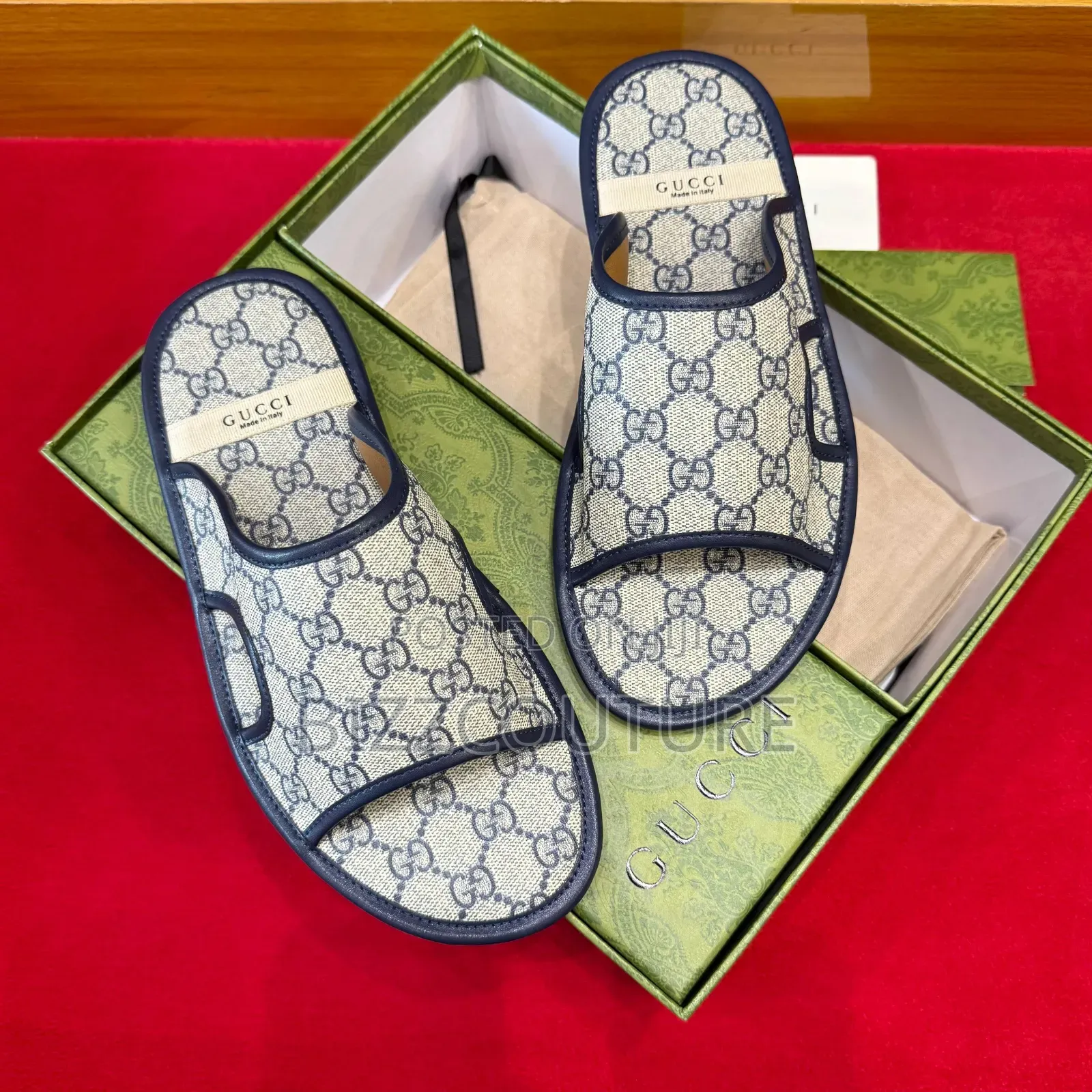 Original Gucci Canvas Sandals Available in Store