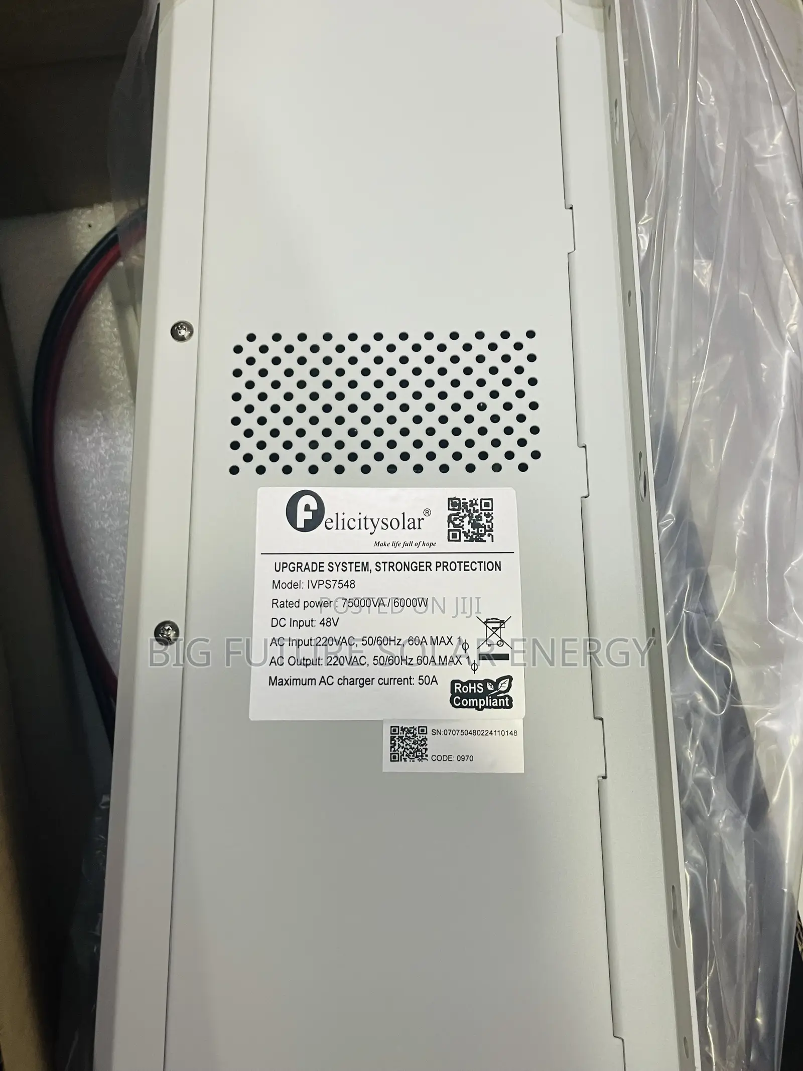 7.5kva Felicity Solar Inverter 48v