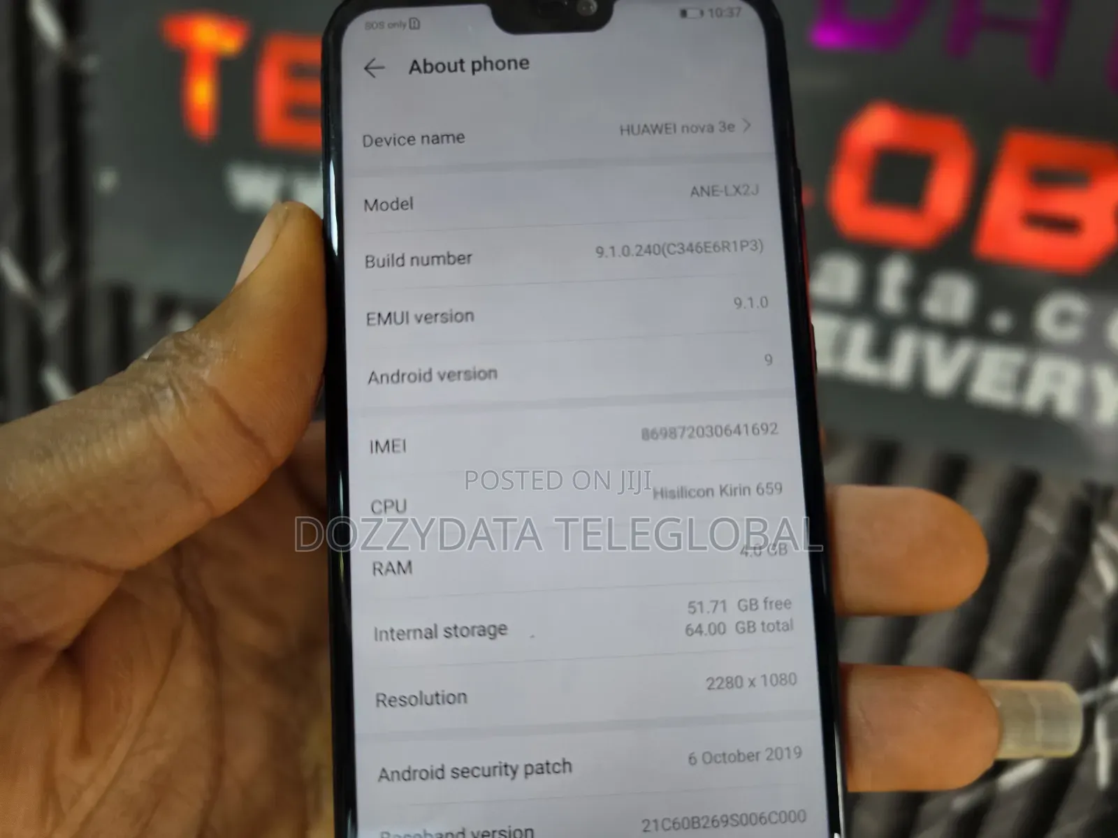 Huawei Nova 3e 64 GB Black