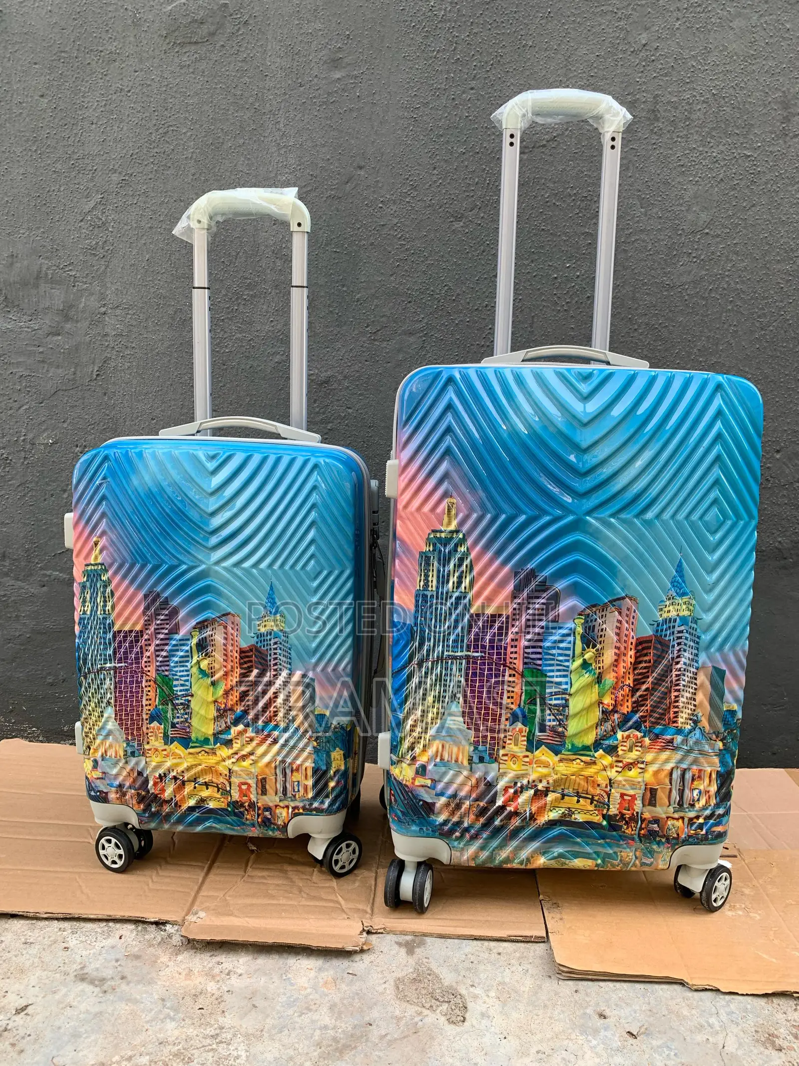Swiss Polo 2-Piece Plastic Luggage Set