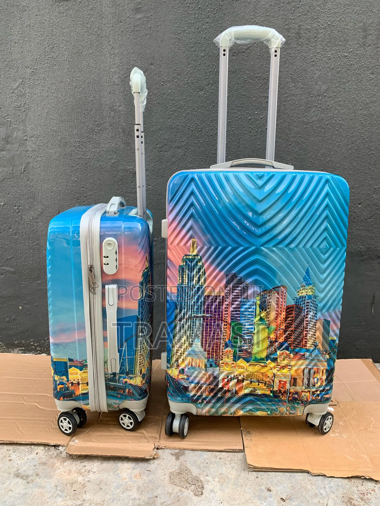 Swiss Polo 2-Piece Plastic Luggage Set