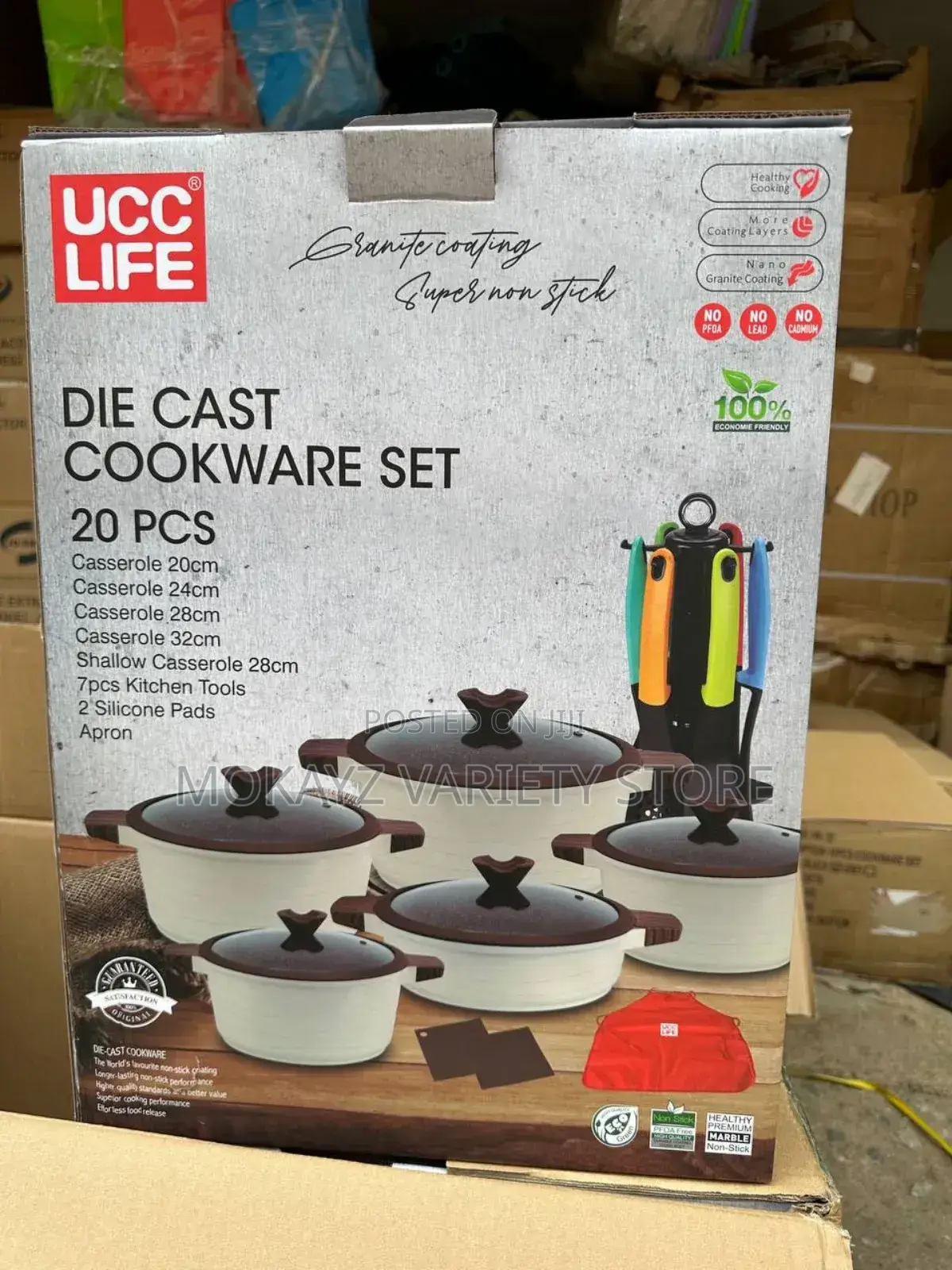 Ucc Life Pot 20 Pieces Cookware