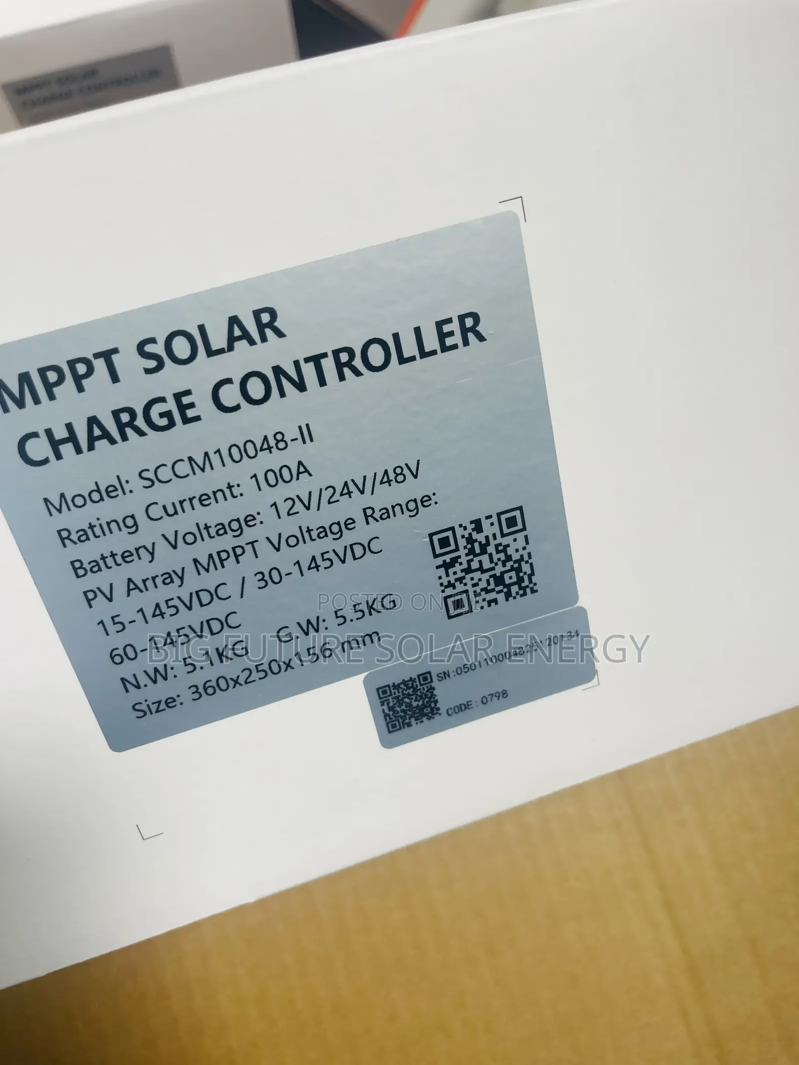 100amps Felicity Charge Controller 12/24/48v