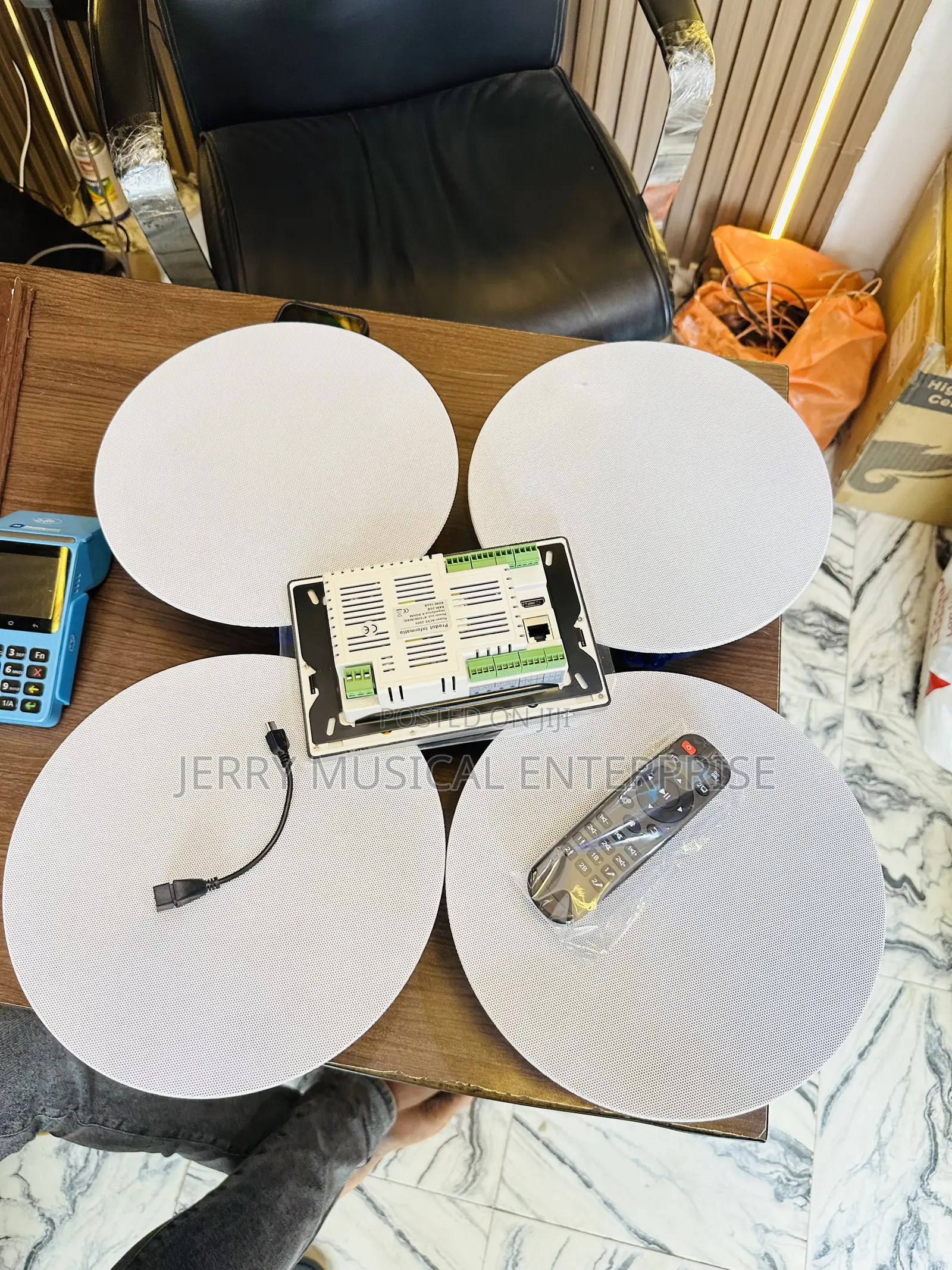 7inches Smart Amplifier With 50wattframless Ceiling Speaker