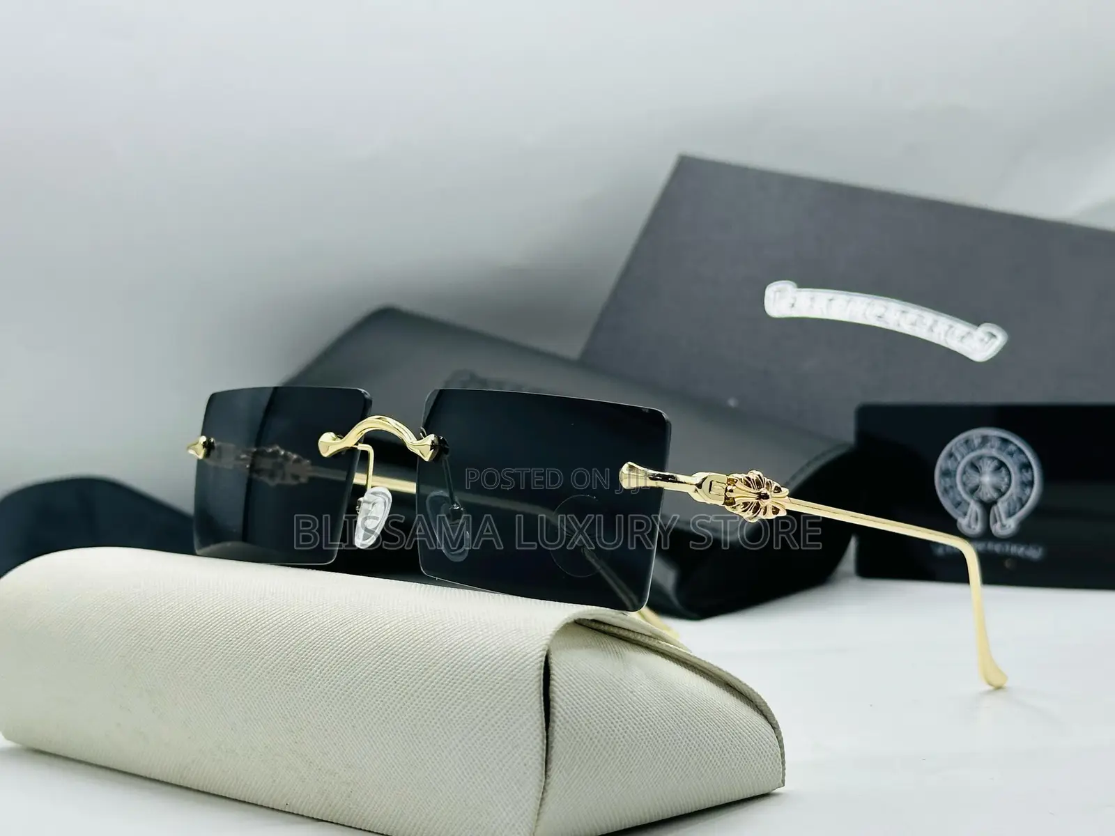 Chrome Heart Luxury Quality Rimless Glasses