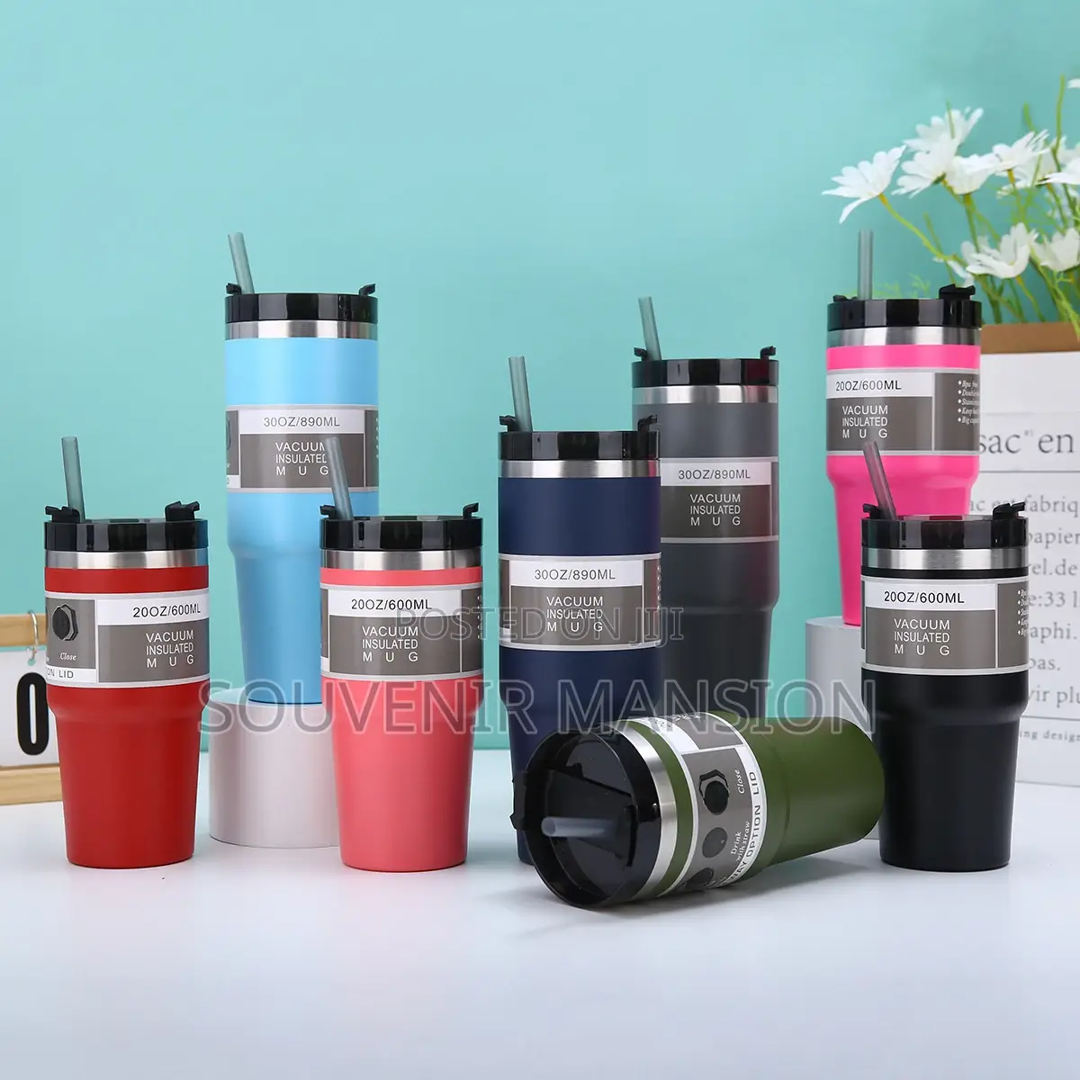 20 Oz Cup With Straw (304)