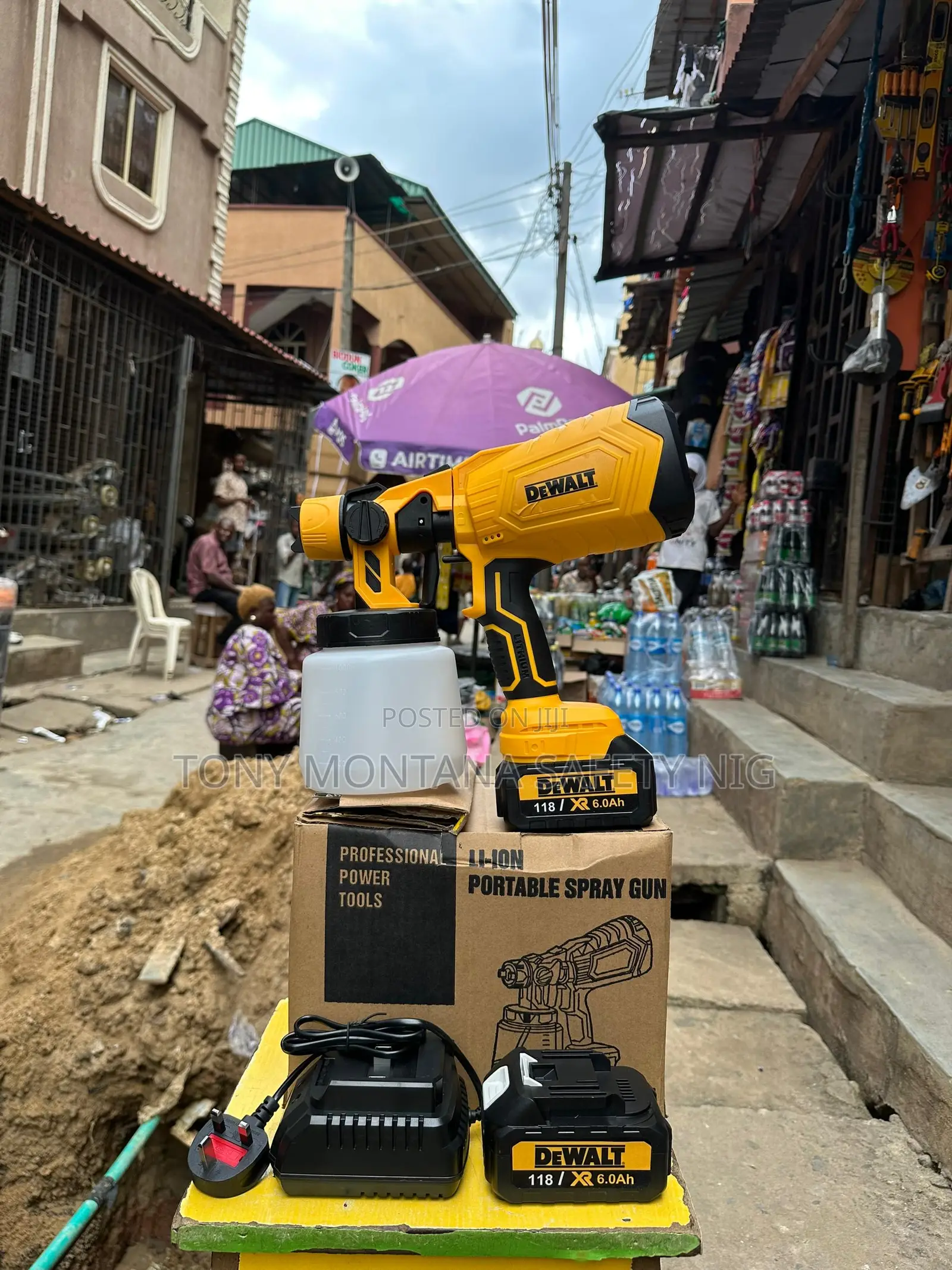 Cordless Spray Gun Machine With Extra Battery