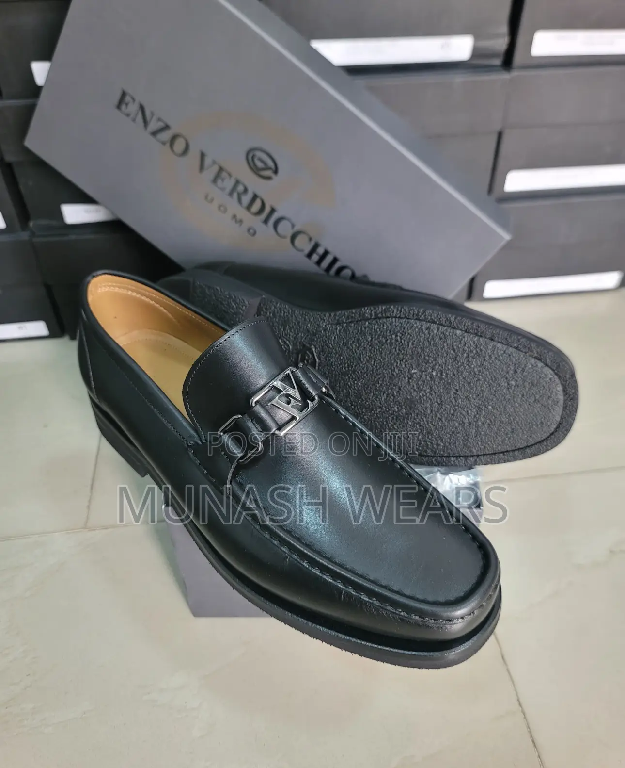 Pure Italian Enzo Original Leather Sole Shoes for Men