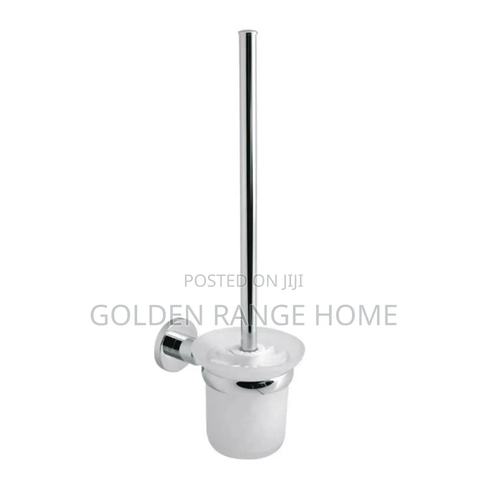 Wall Mount Silver Toilet Brush