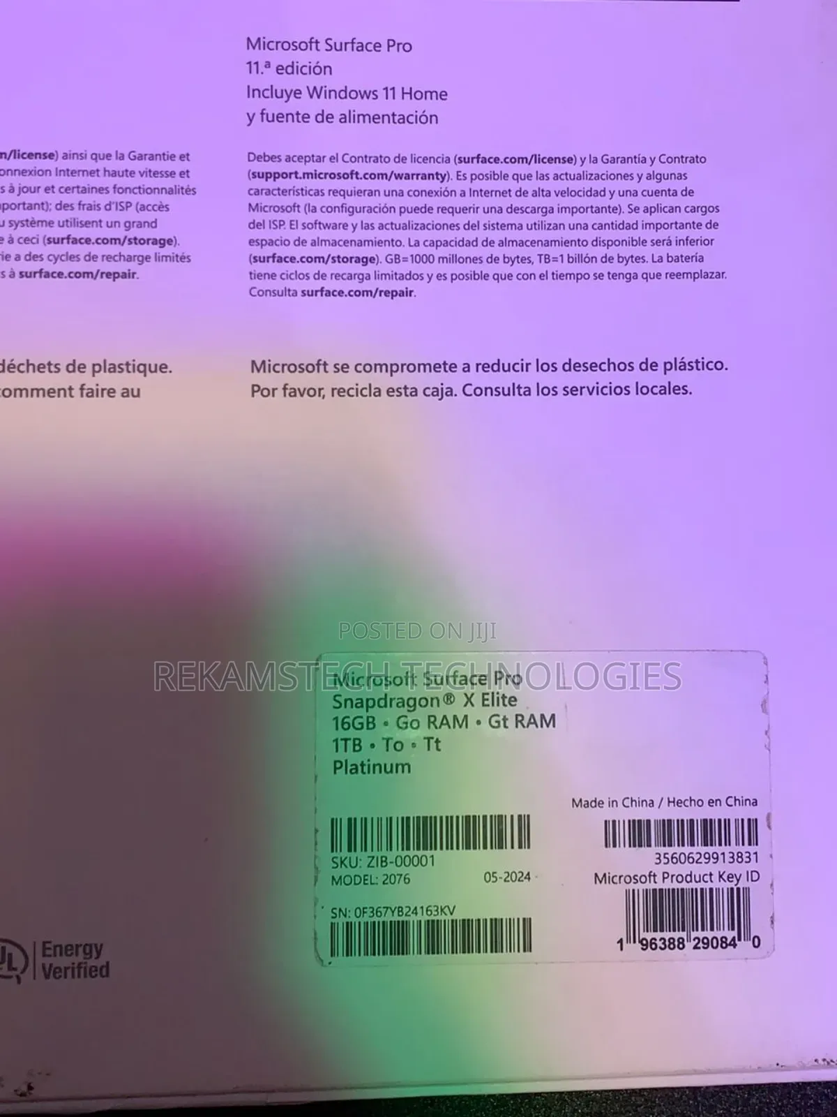 New Microsoft Surface Pro 1 TB