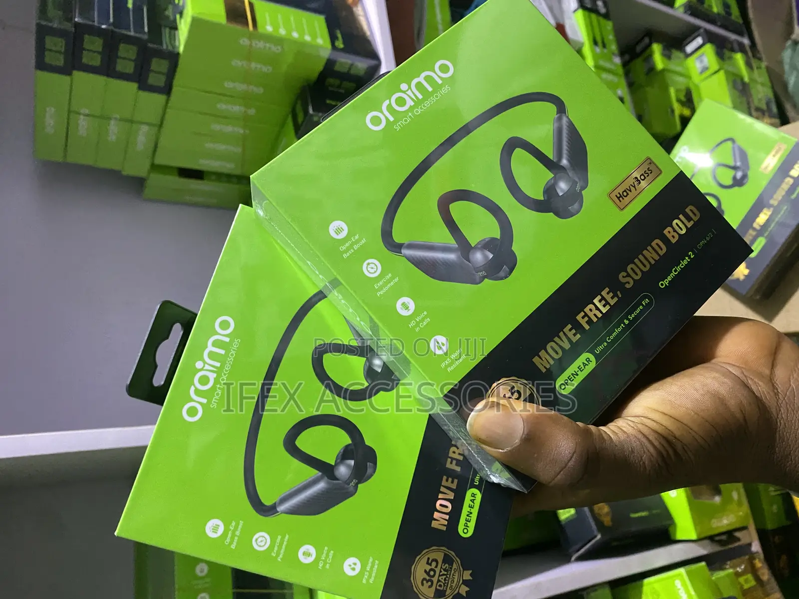 Oraimo Super Base Open Circlet 2 Ipx5 Open-Ear Headphones