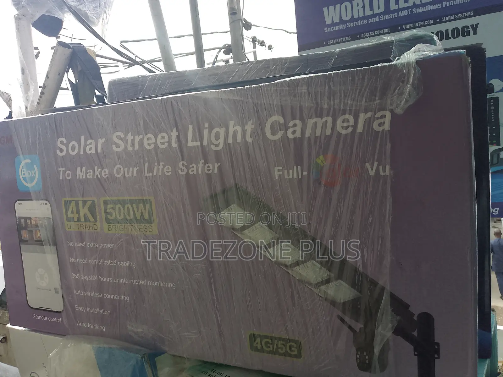 High-Brightness 500w Solar Street Light for Public Safety