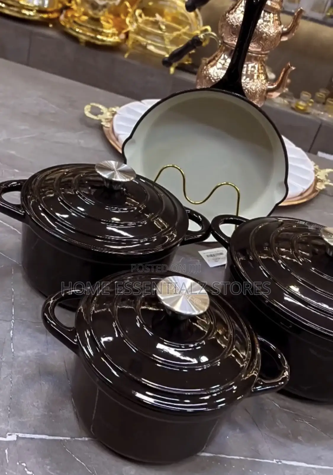 S. Jade Pure Cast Iron Pots Set