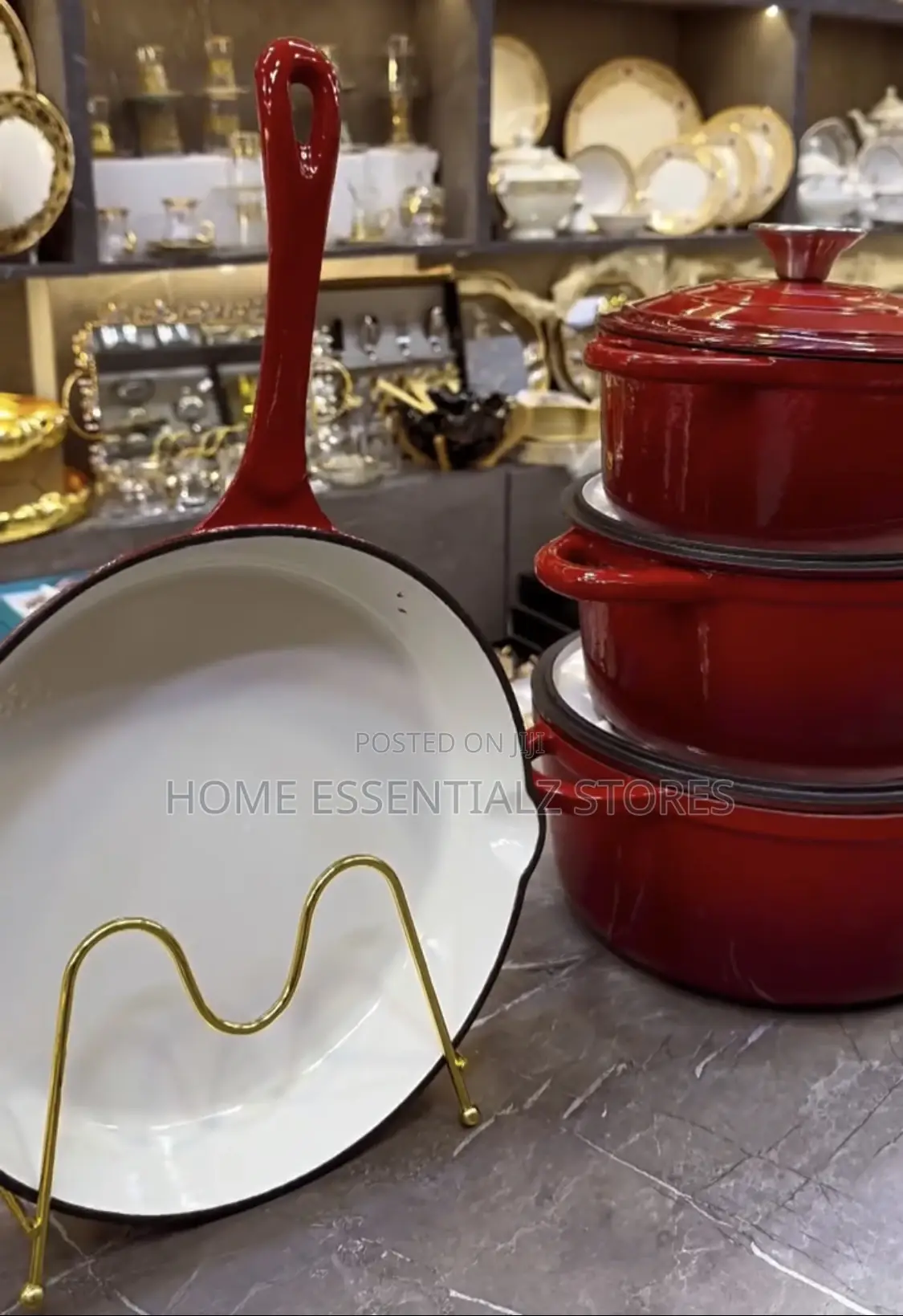 S. Jade Pure Cast Iron Pots Set